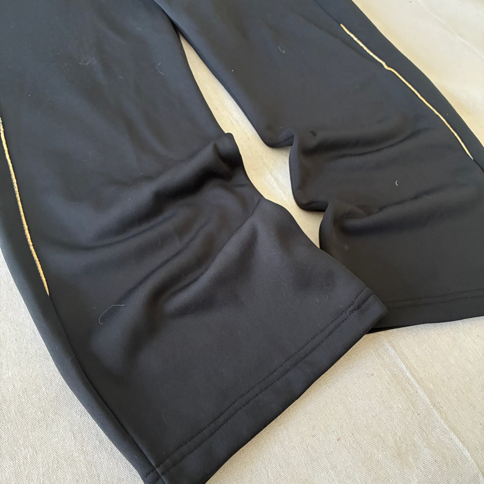 Adidas Climawarm Track Pants Black Gold Piping Size L — photo 2 of 7