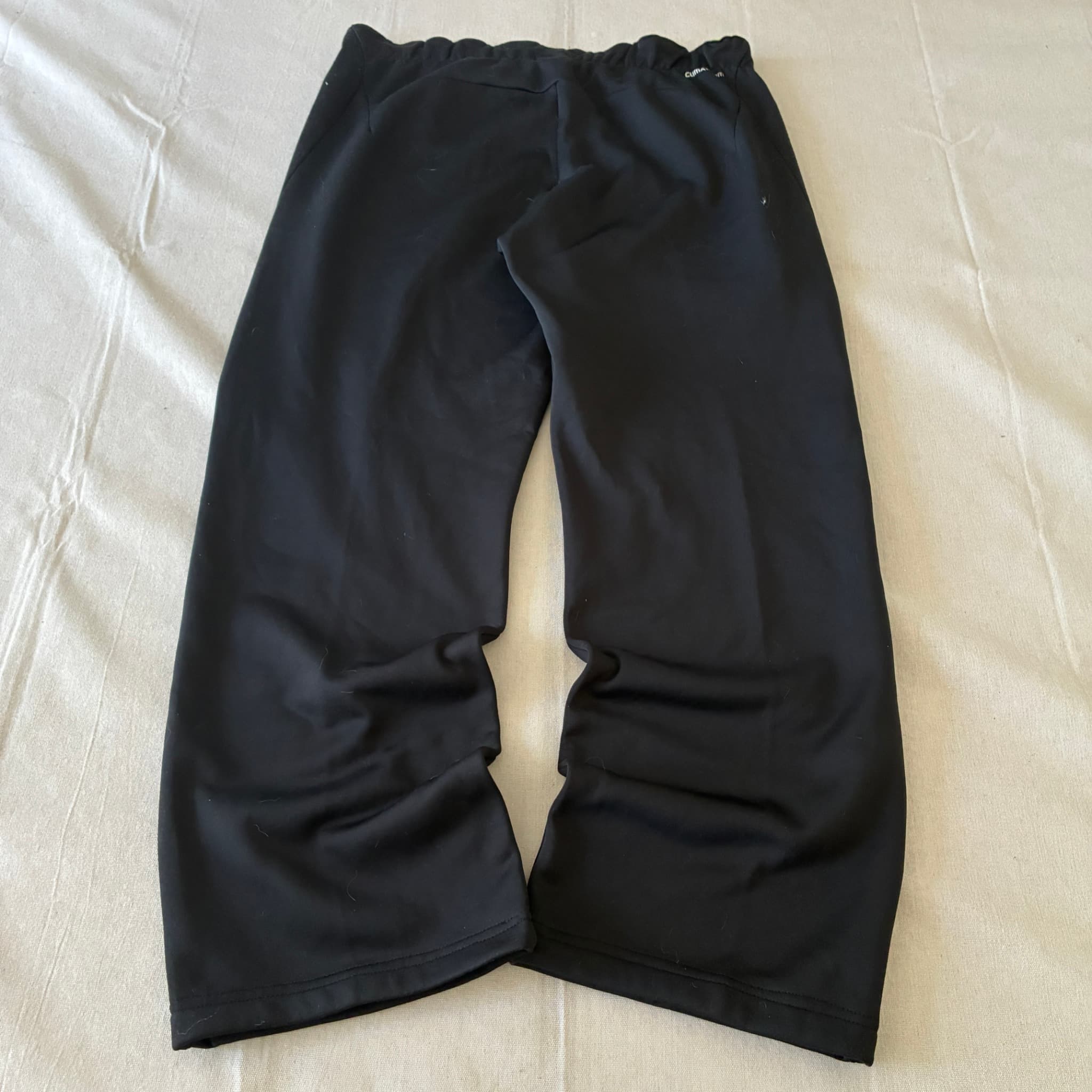 Adidas Climawarm Track Pants Black Gold Piping Size L — photo 5 of 7