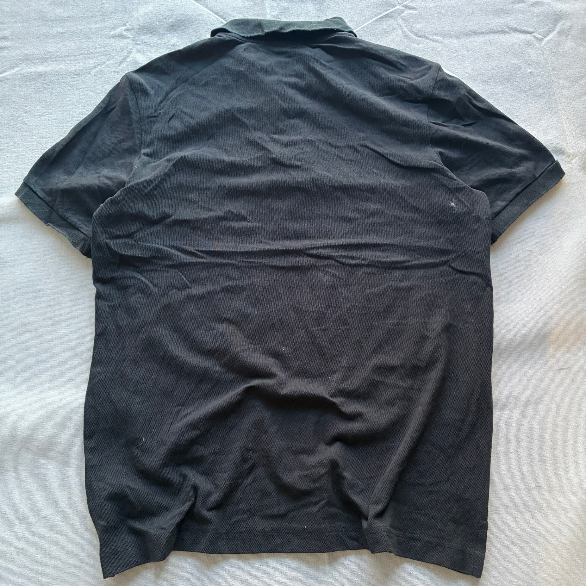 Adidas Essentials 3-Stripes Polo Shirt Black White Size L — photo 4 of 5
