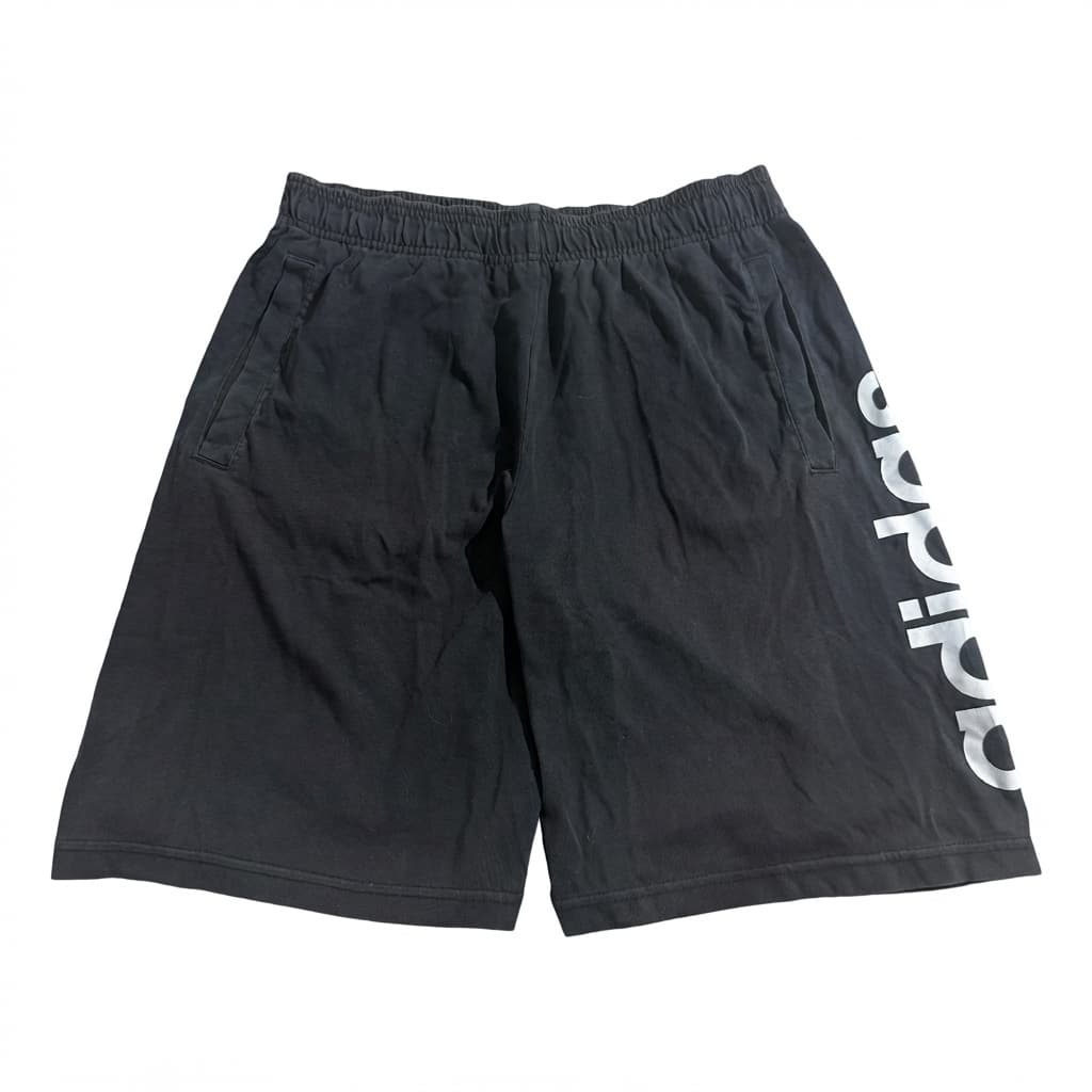 Adidas Essentials Linear Logo Cotton Shorts Black M