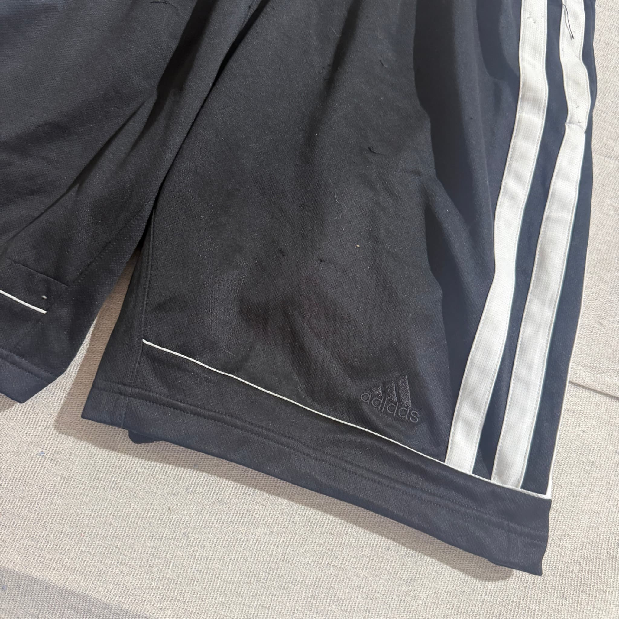 Adidas Men's 3-Stripe Athletic Performance Shorts Black 3XL — photo 2 of 7