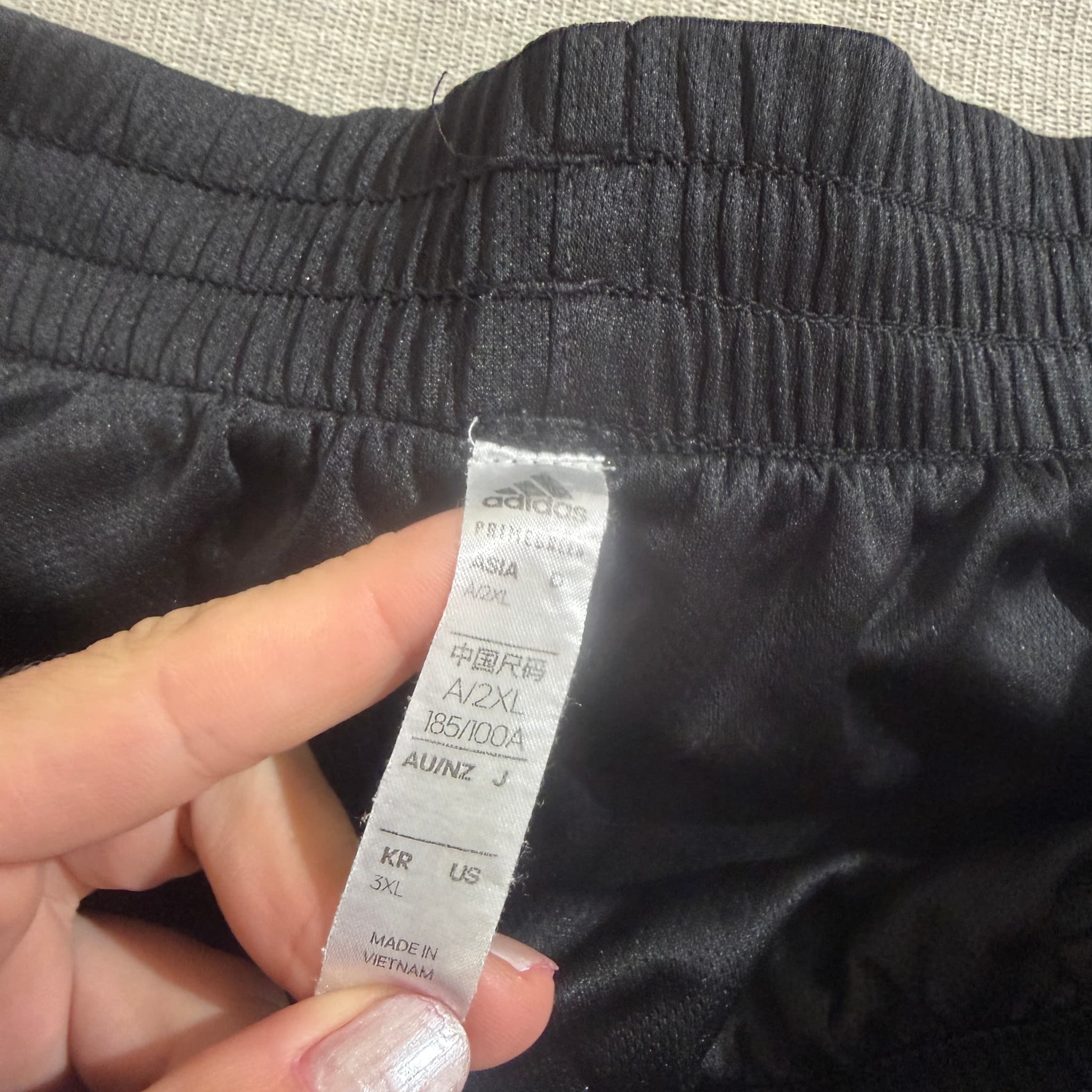 Adidas Men's 3-Stripe Athletic Performance Shorts Black 3XL — photo 4 of 7