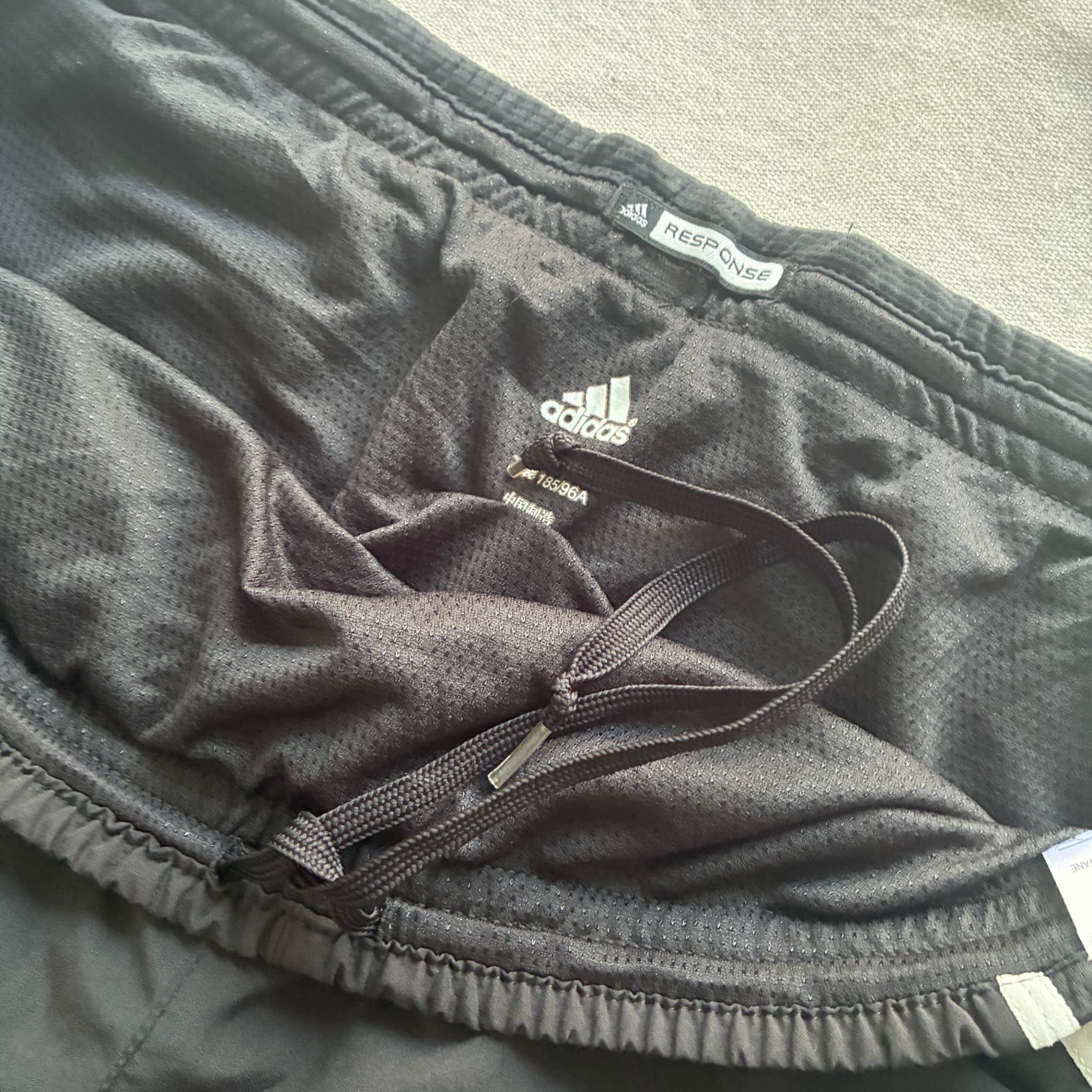 Adidas Men's 3-Stripe Athletic Running Shorts Black Size 96 — photo 4 of 6