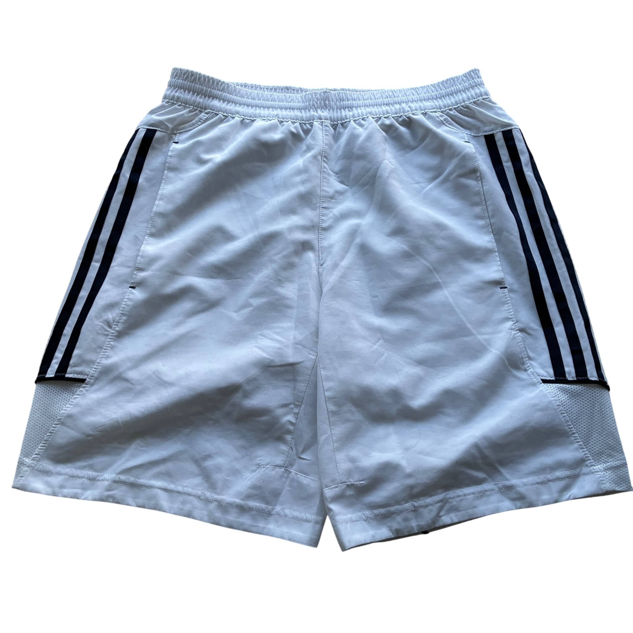Adidas Men's 3-Stripe Climalite Athletic Training Shorts White Size S — photo 1 of 7