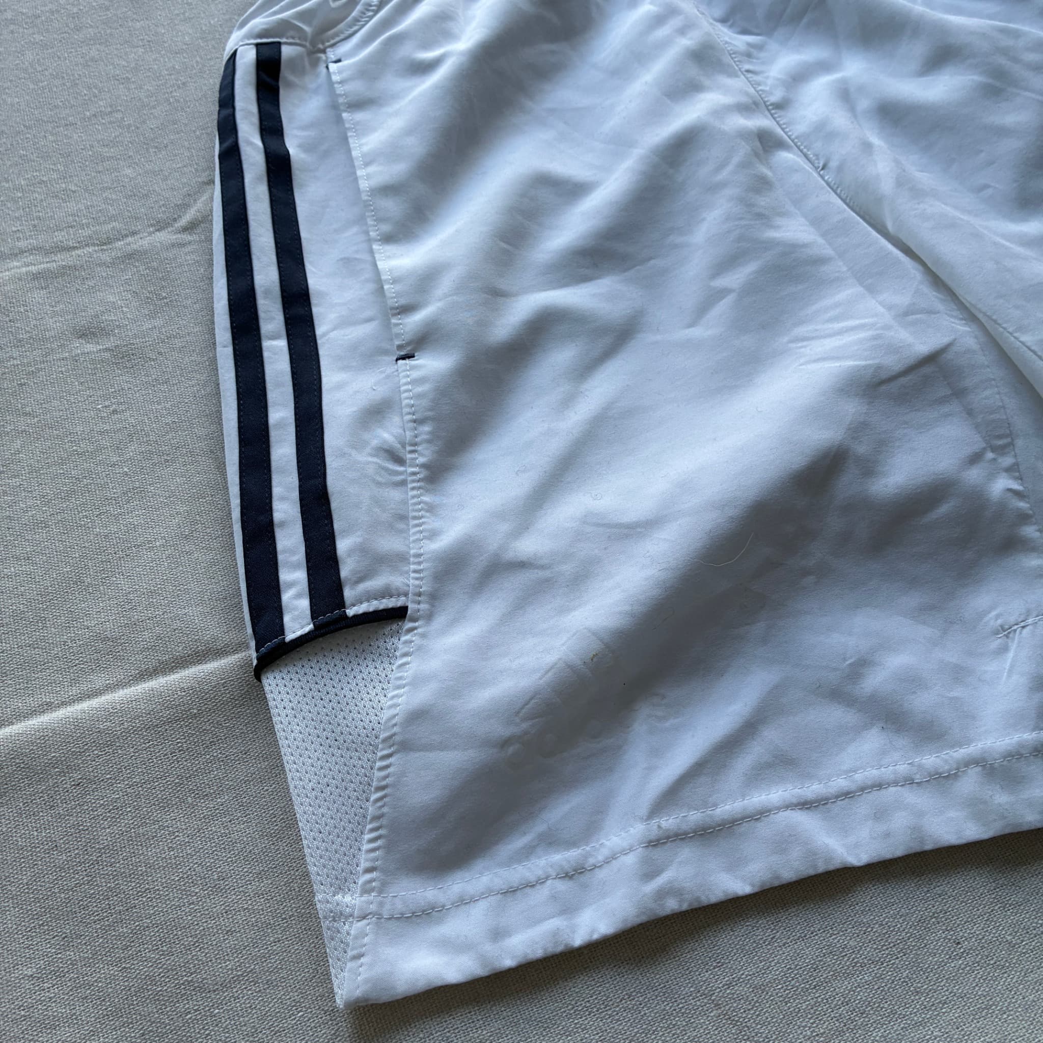 Adidas Men's 3-Stripe Climalite Athletic Training Shorts White Size S — photo 2 of 7