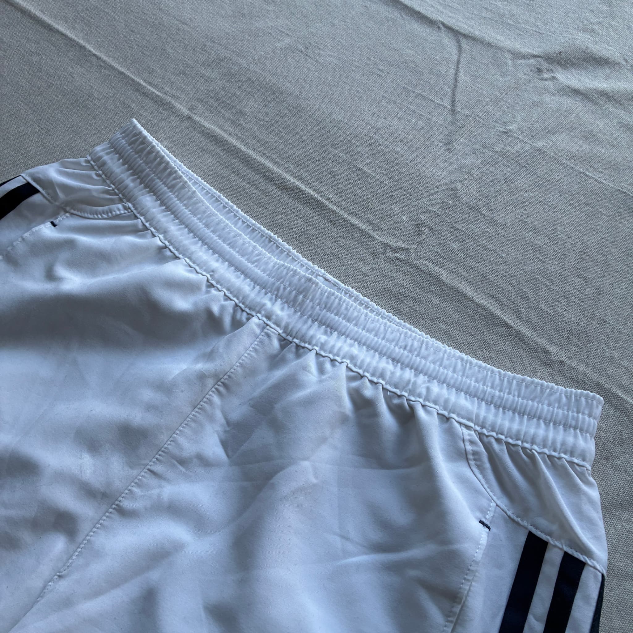 Adidas Men's 3-Stripe Climalite Athletic Training Shorts White Size S — photo 3 of 7