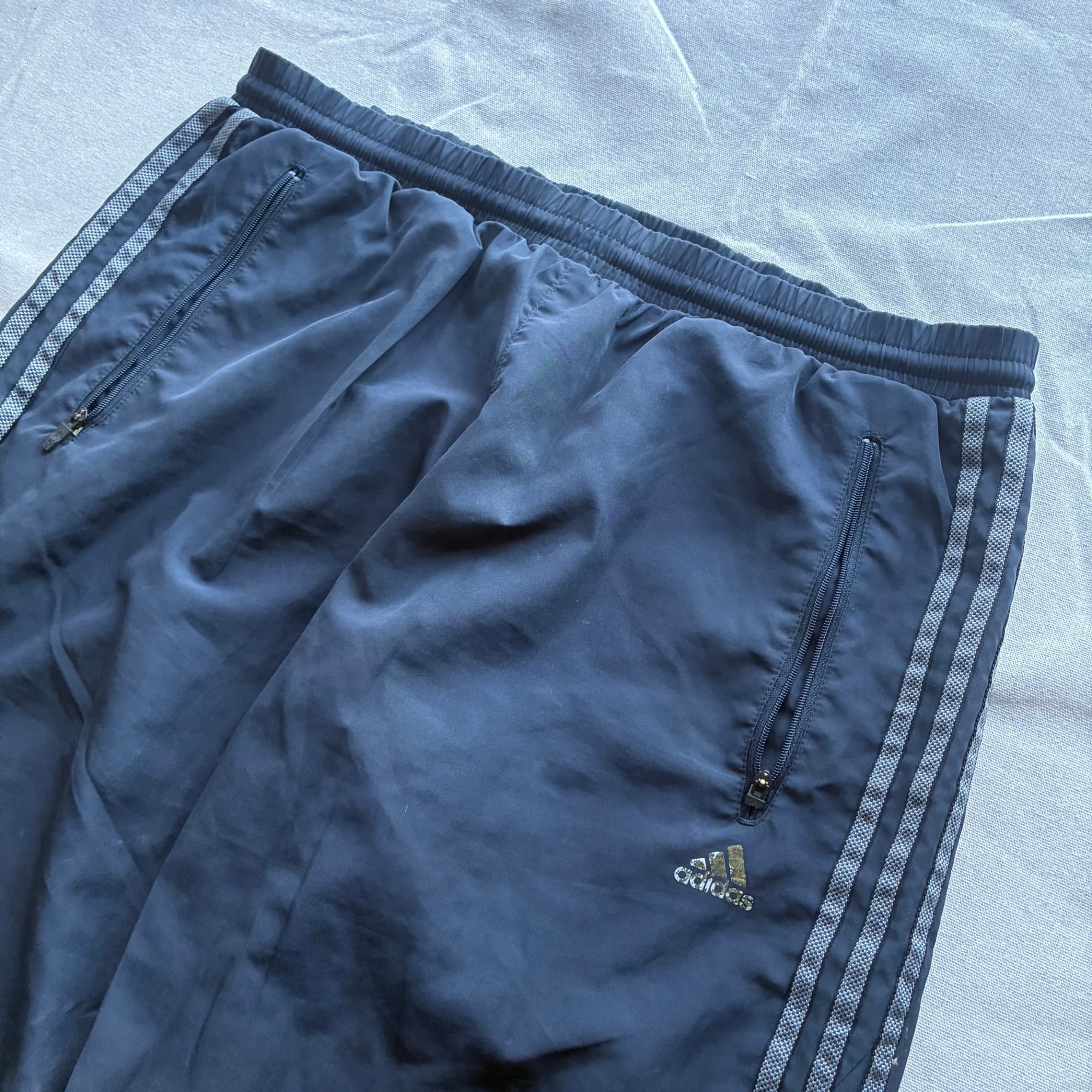Adidas Men's Athletic Performance Training Shorts Black Baggy Vintage 2000s 2XL — photo 3 of 7