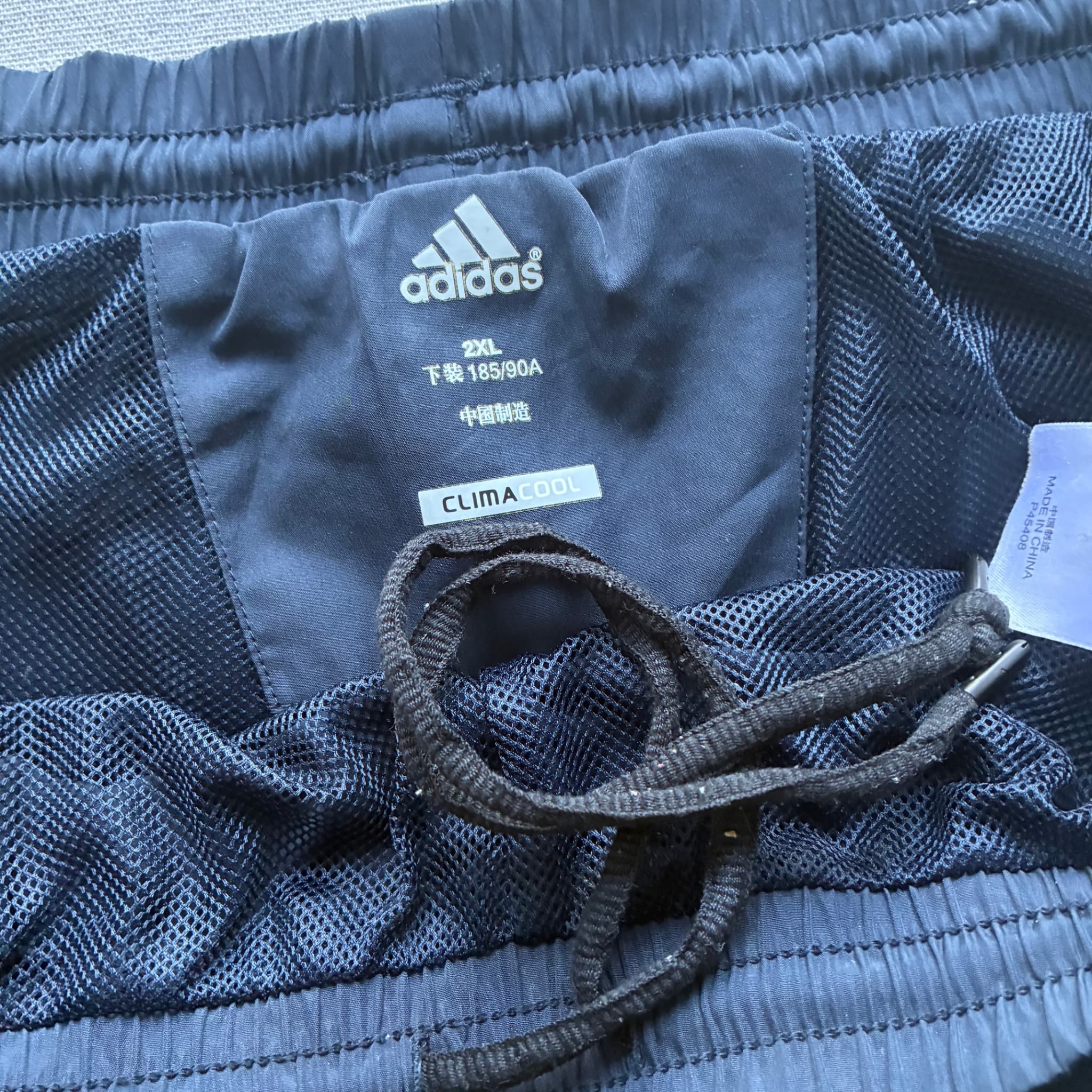 Adidas Men's Athletic Performance Training Shorts Black Baggy Vintage 2000s 2XL — photo 4 of 7