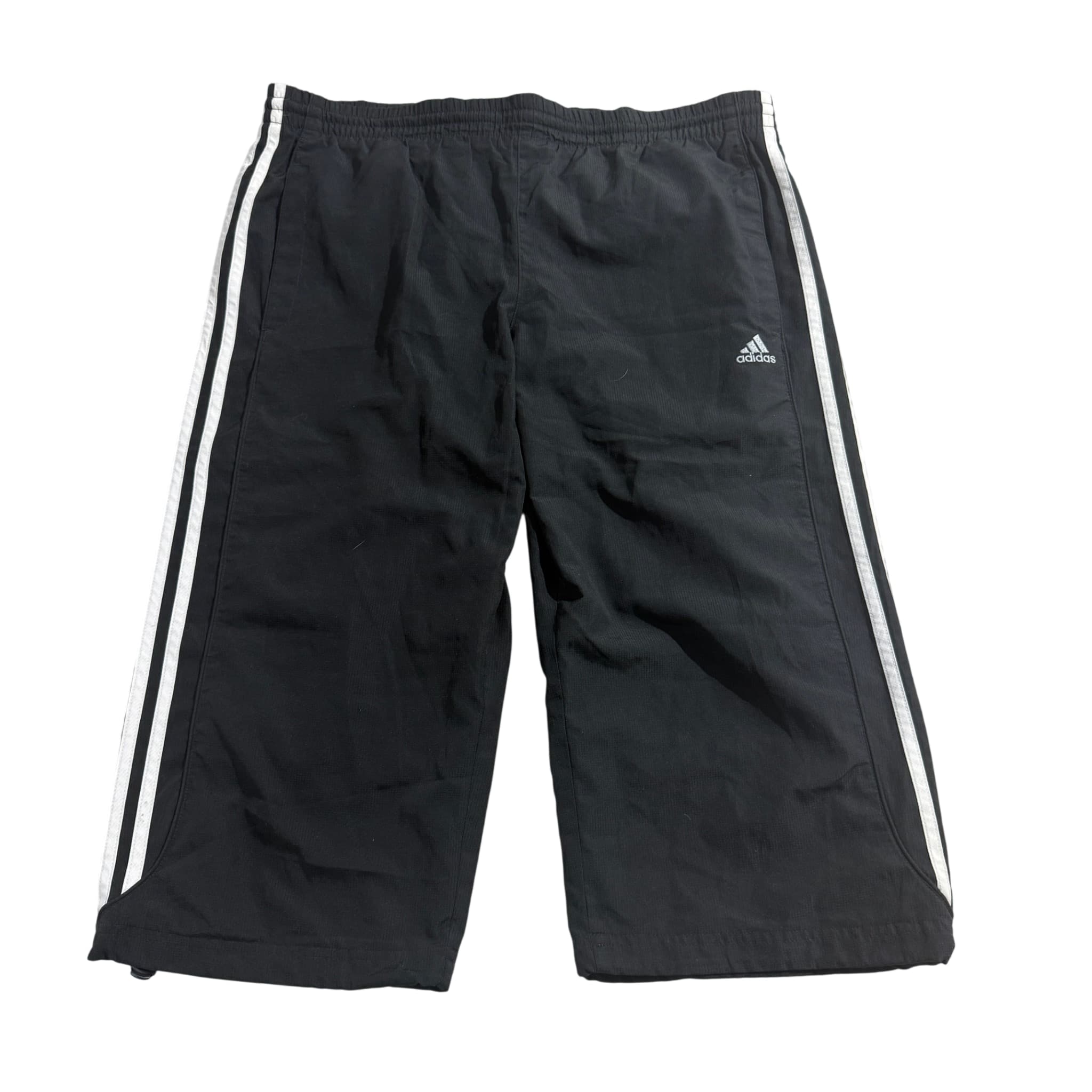 Adidas Men's Black 3-Stripe Athletic Capri Shorts — photo 1 of 6