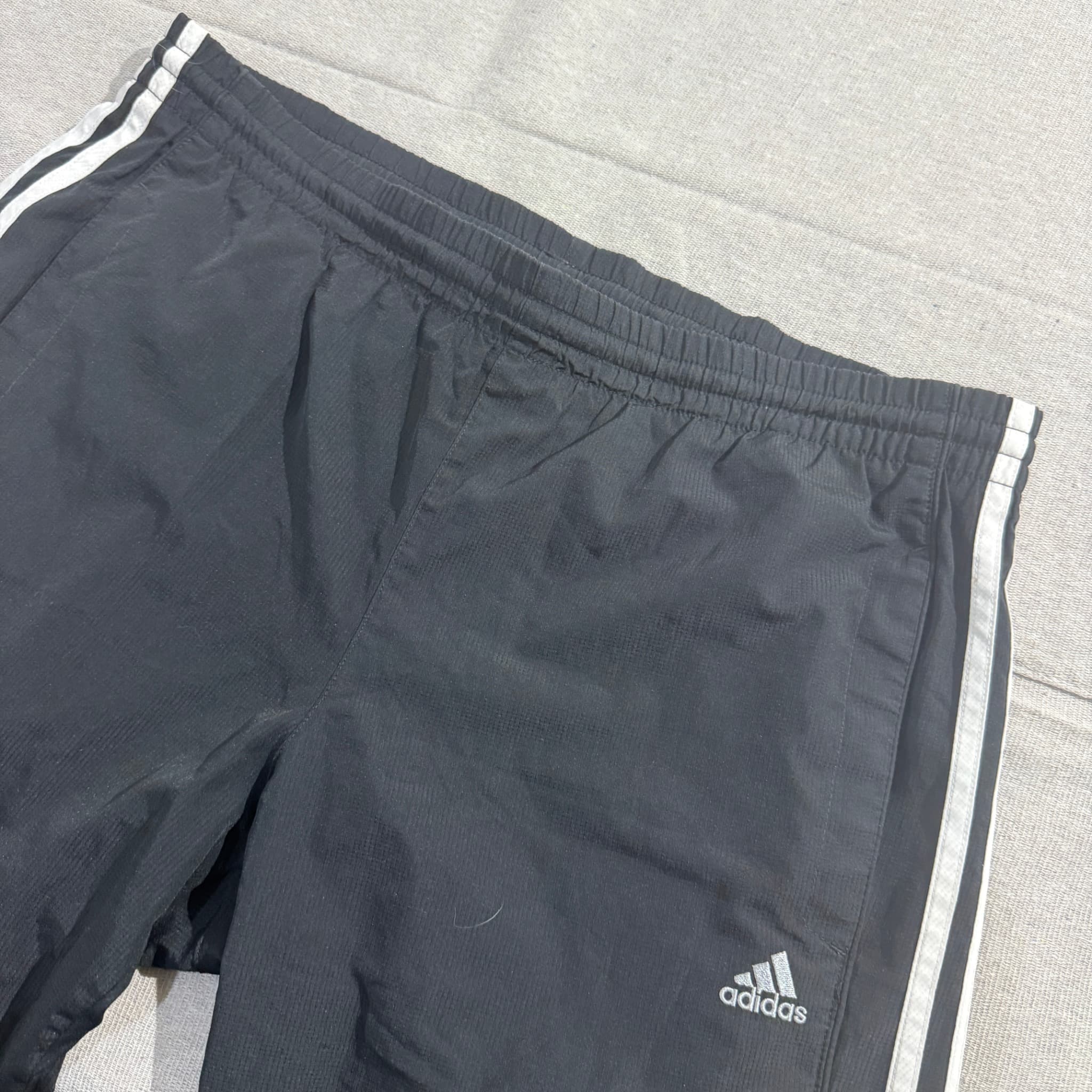 Adidas Men's Black 3-Stripe Athletic Capri Shorts — photo 3 of 6