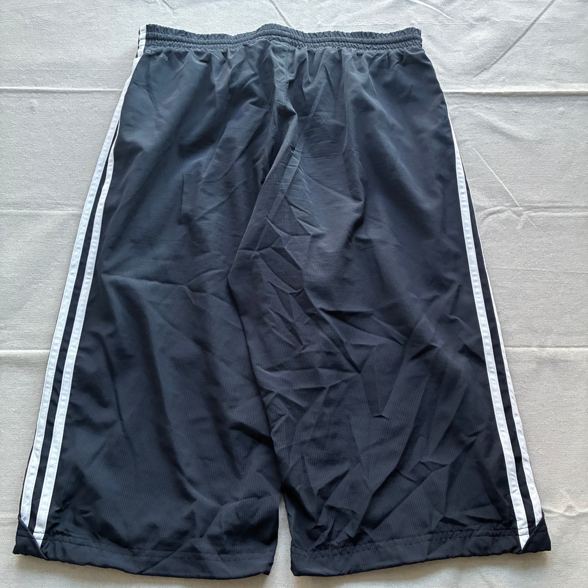 Adidas Men's Black 3-Stripe Athletic Performance Shorts — photo 5 of 6