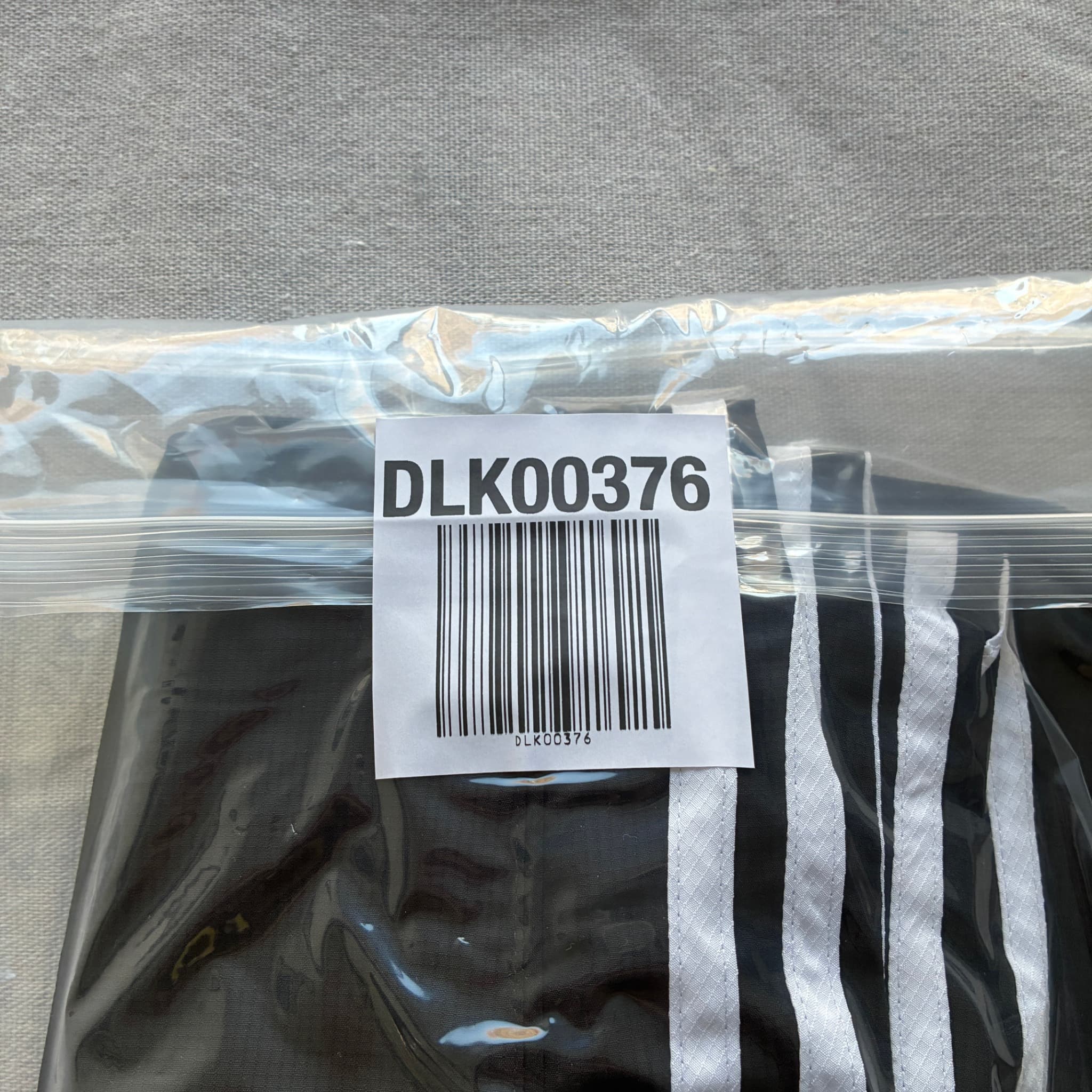 Adidas Men's Black 3-Stripe Ripstop Track Shorts Baggy Vintage 2XL — photo 7 of 7