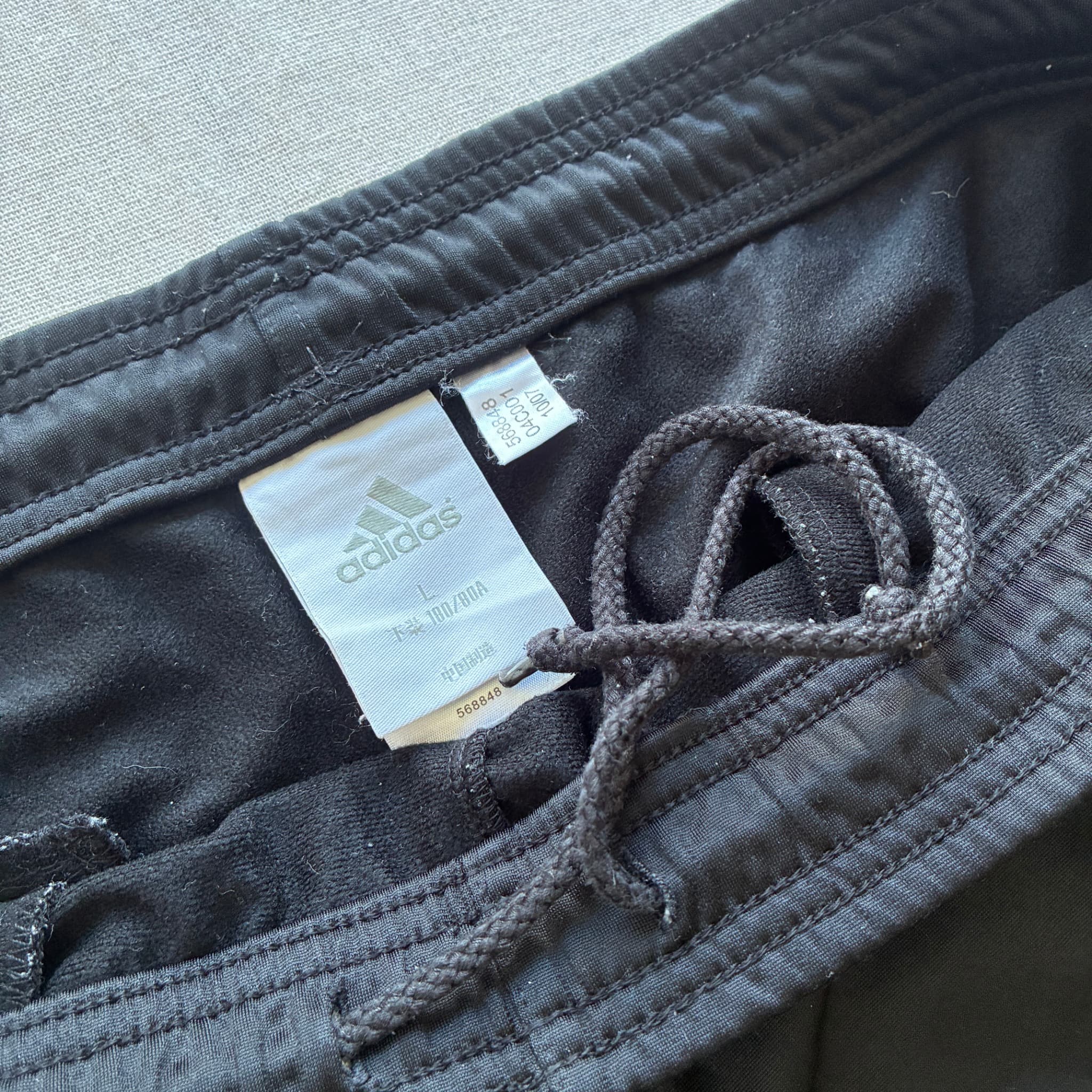 Adidas Men's Black 3-Stripes Track Pants Size L — photo 5 of 9