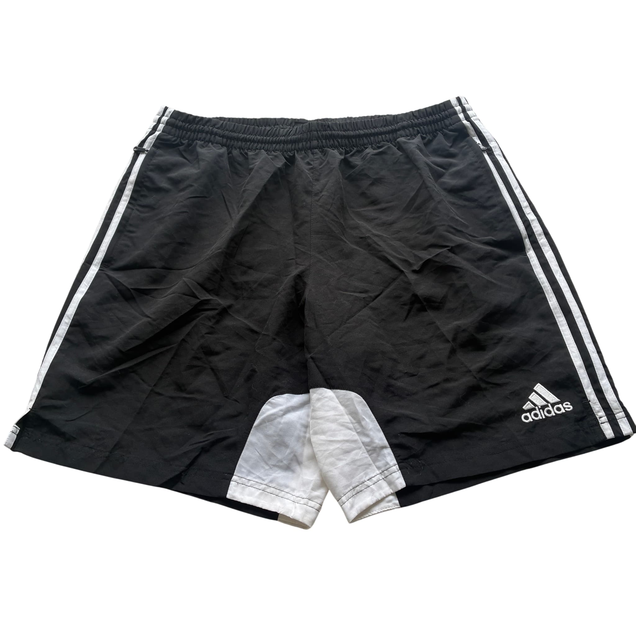 Adidas Men's Black And White Three-Stripe Athletic Shorts XL — photo 1 of 6