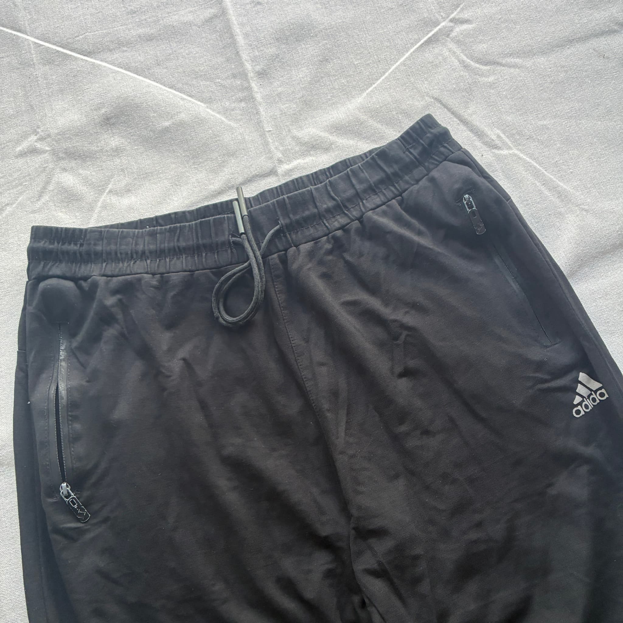 Adidas Men's Black Athletic Performance Shorts With Zipper Pockets — photo 3 of 6