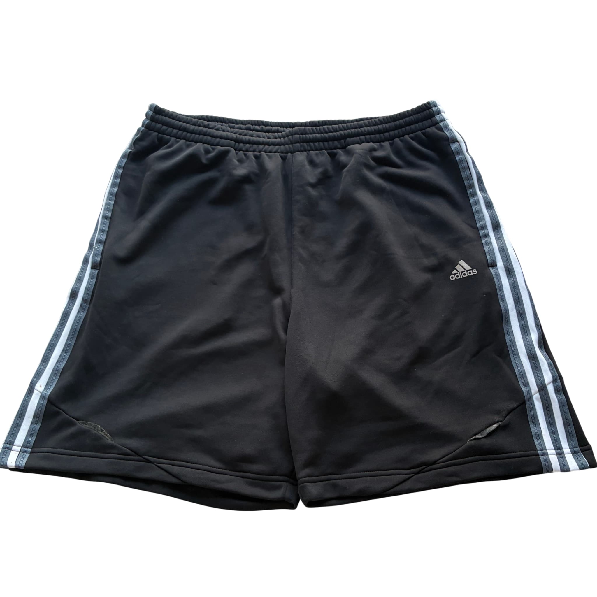 Adidas Men's Black Athletic Shorts 3-Stripe Side Detail Size L — photo 1 of 7
