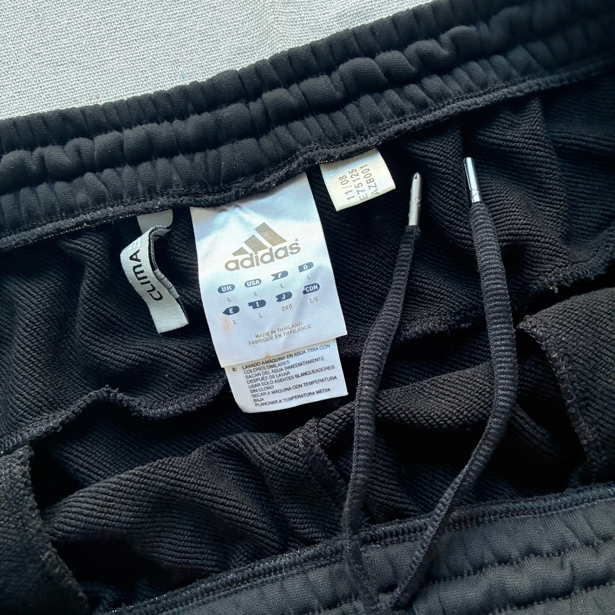 Adidas Men's Black Athletic Shorts 3-Stripe Side Detail Size L — photo 4 of 7