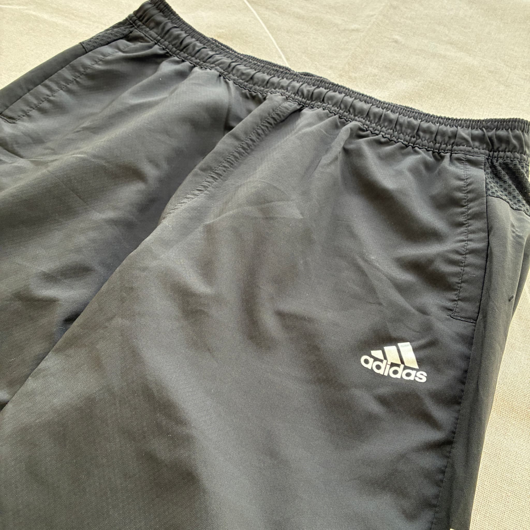 Adidas Men's Black Athletic Training Shorts Baggy Vintage 2000s Release — photo 3 of 7
