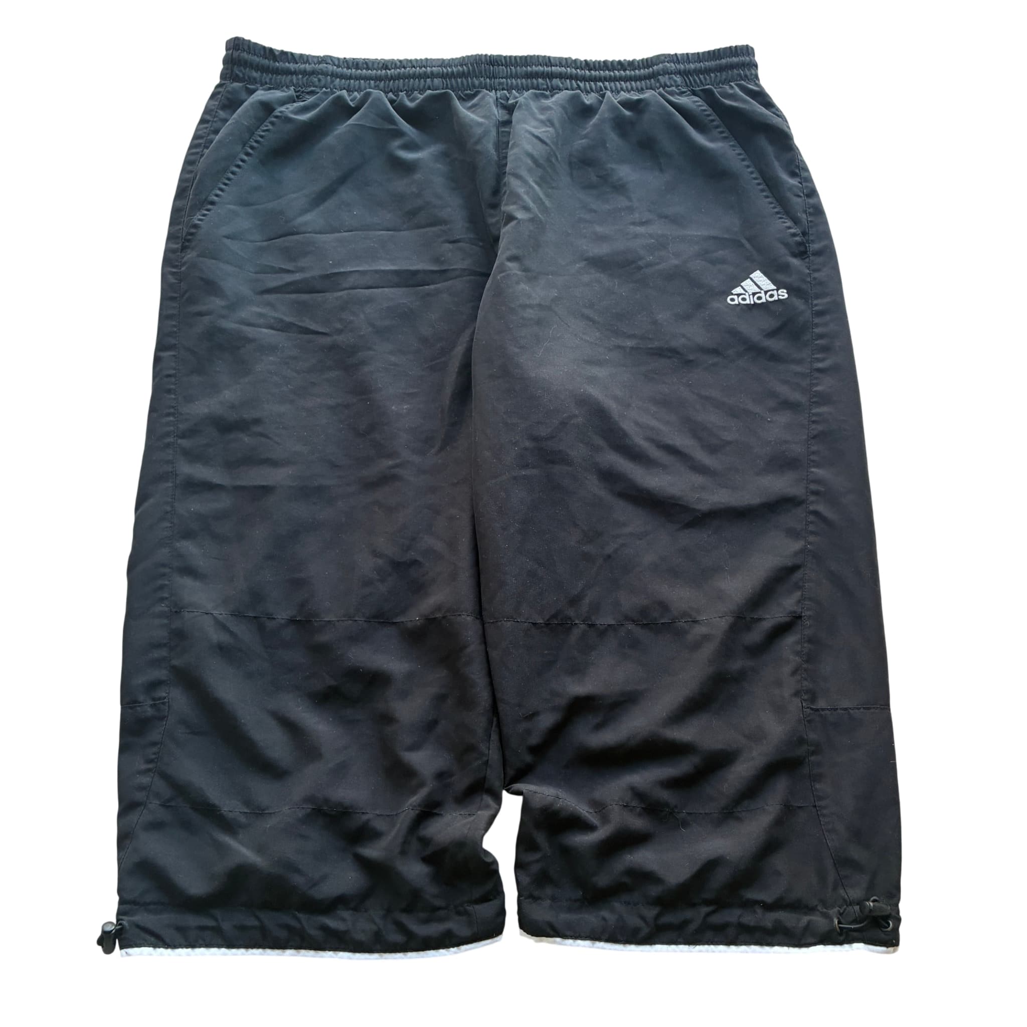 Adidas Men's Black Nylon Athletic Cargo Shorts With Drawstring Hem — photo 1 of 7