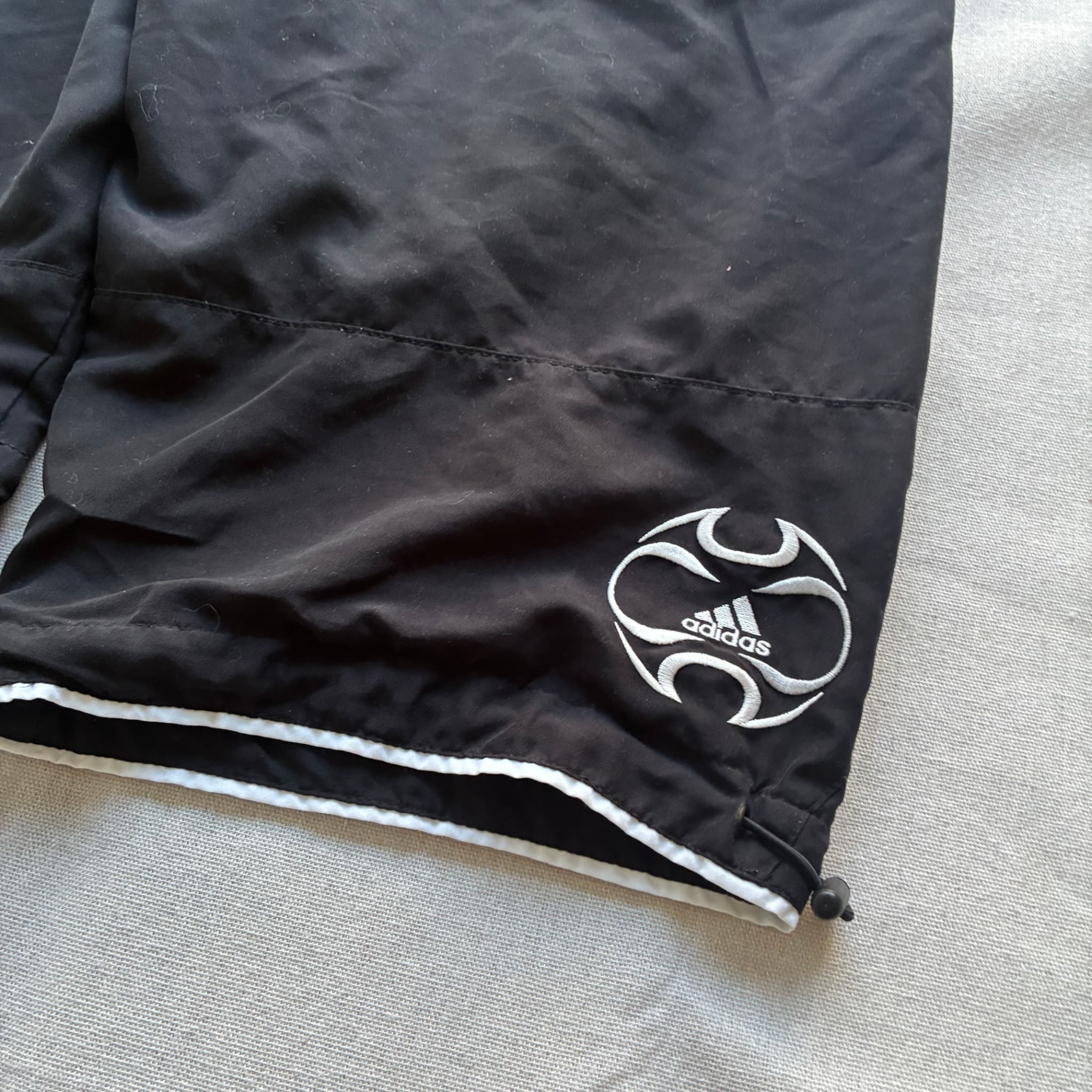 Adidas Men's Black Nylon Athletic Cargo Shorts With Drawstring Hem — photo 6 of 7