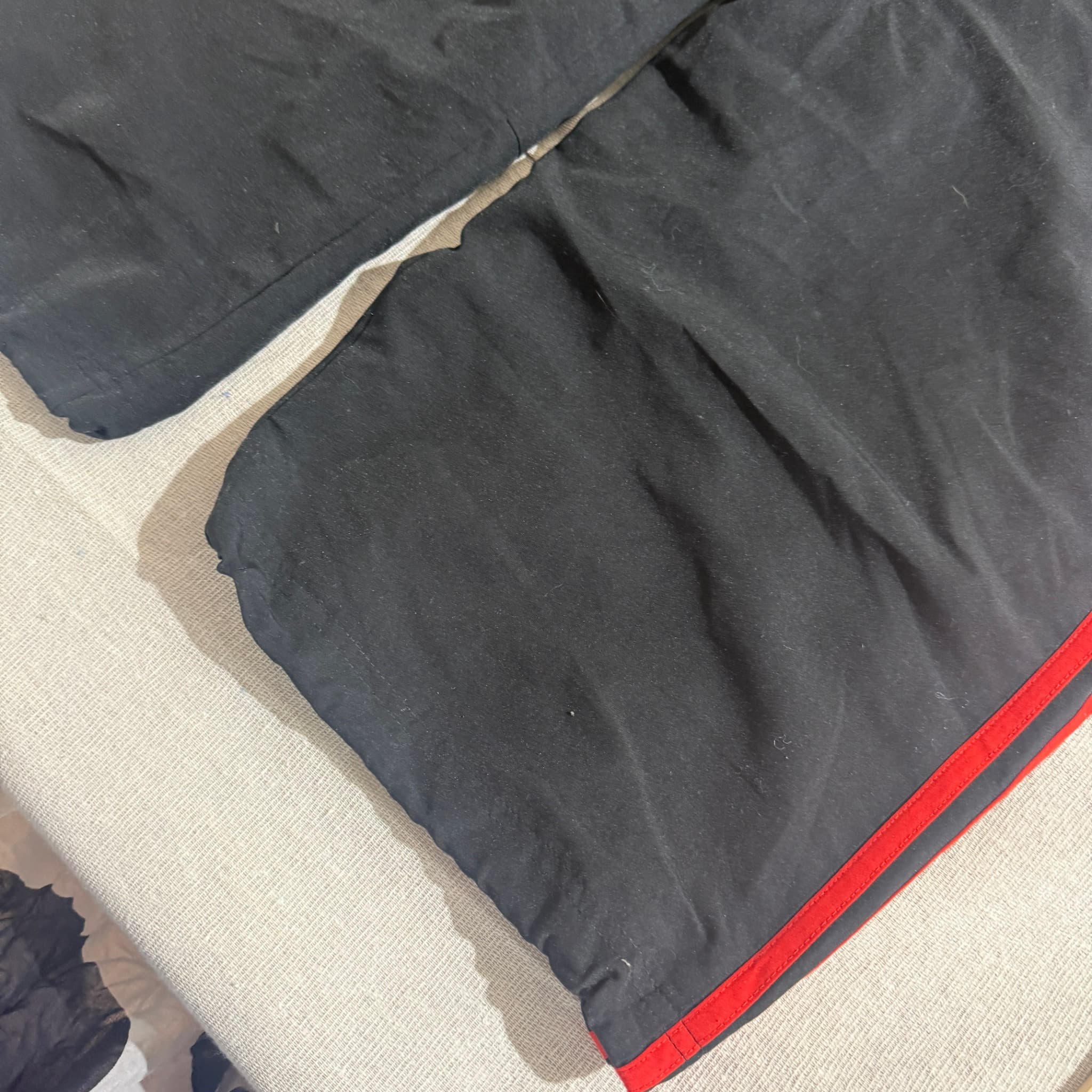 Adidas Men's Black Red Three-Stripe Track Shorts 2XL — photo 2 of 7