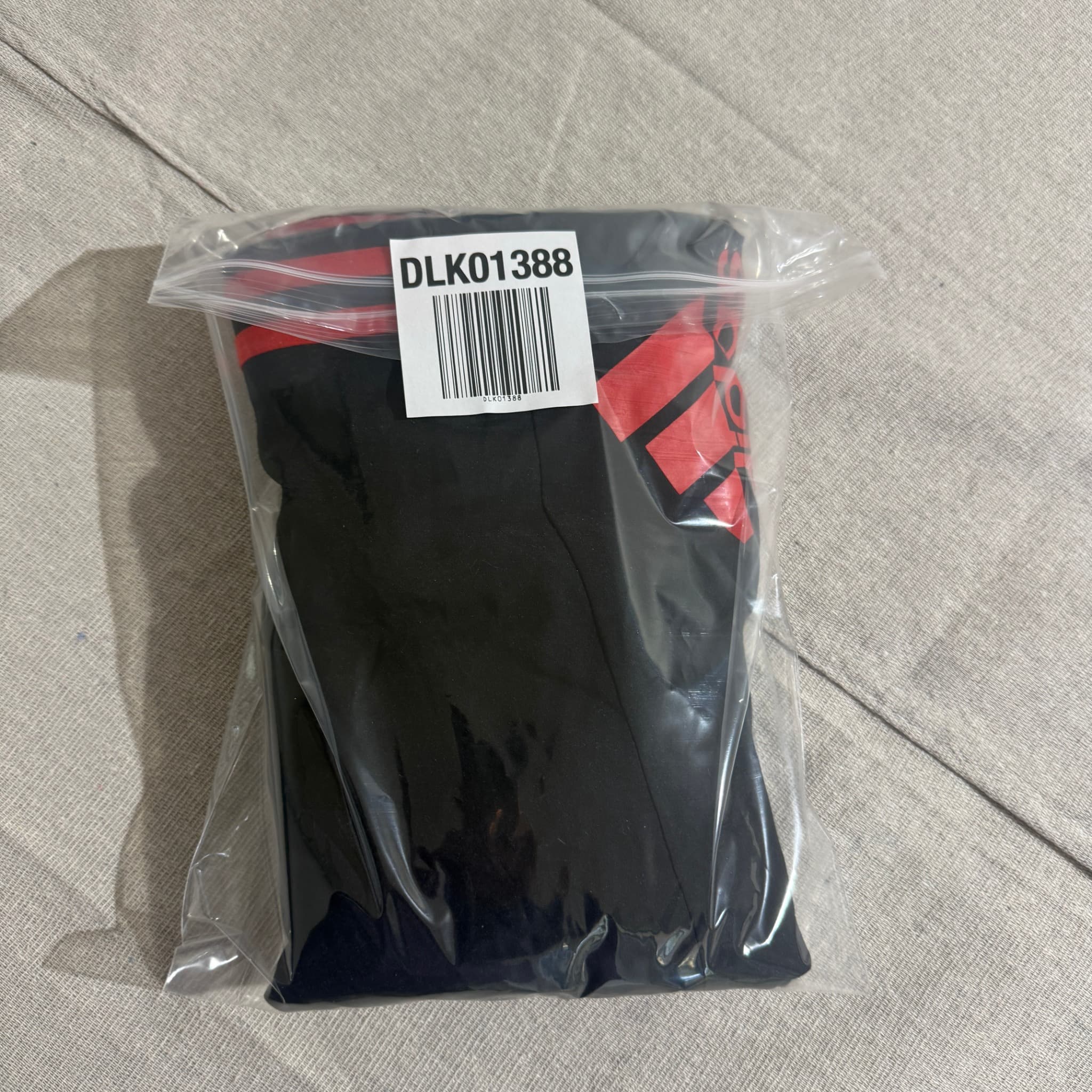 Adidas Men's Black Red Three-Stripe Track Shorts 2XL — photo 7 of 7