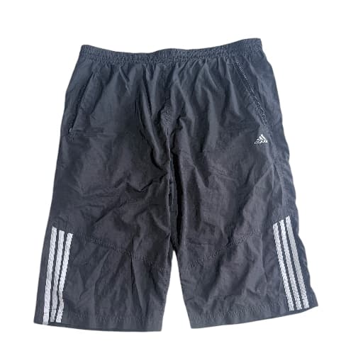 Adidas Men's Black Three-Stripe Athletic Shorts Size L — photo 1 of 8