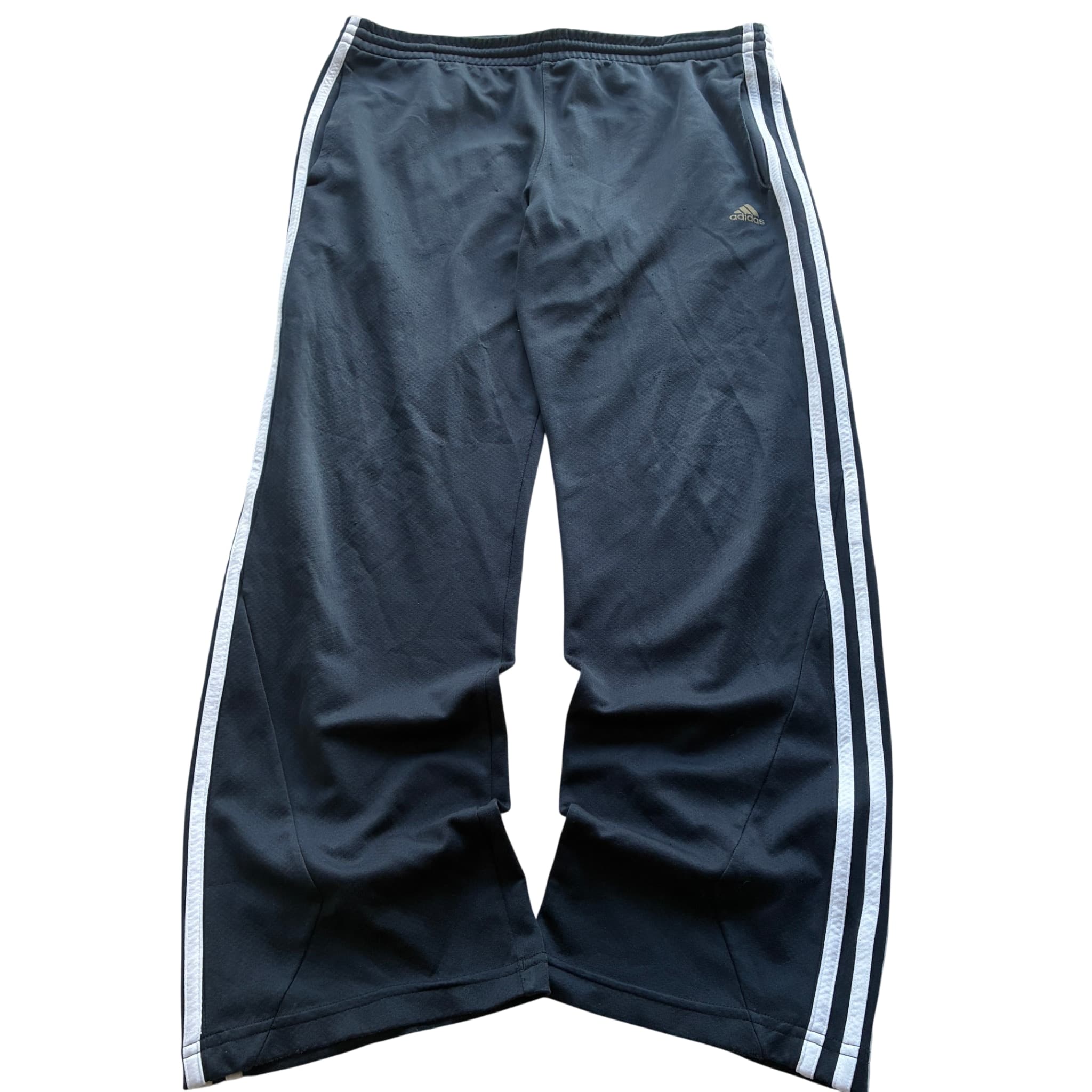Adidas Men's Black Three-Stripe Track Pants Size M — photo 1 of 11