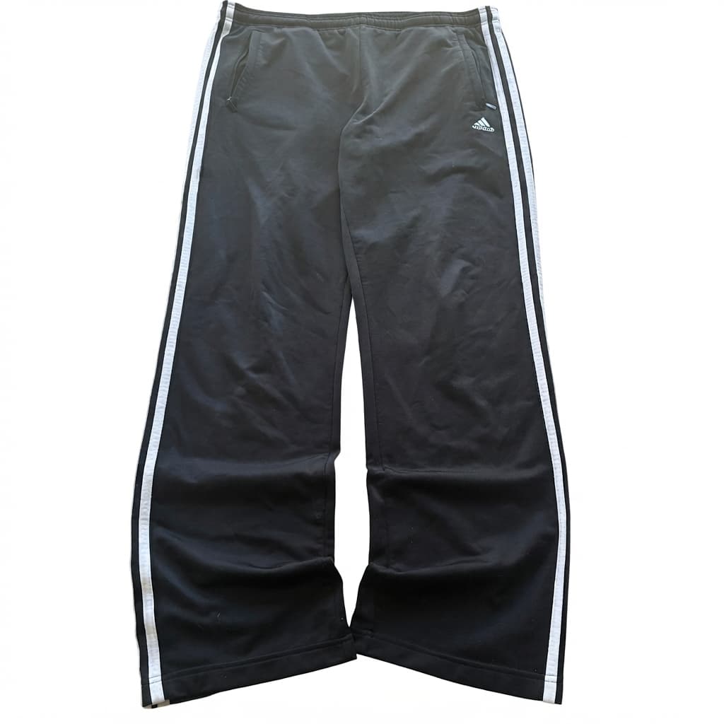 Adidas Men's Black Three-Stripe Track Pants Size M — photo 1 of 7