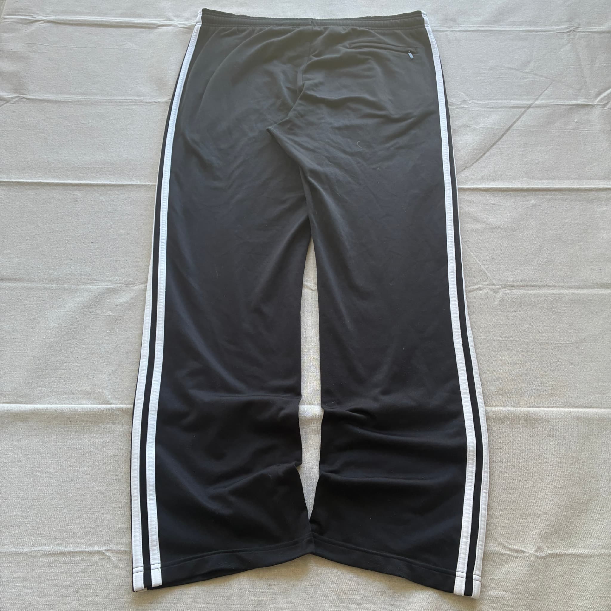 Adidas Men's Black Three-Stripe Track Pants Size M — photo 6 of 7