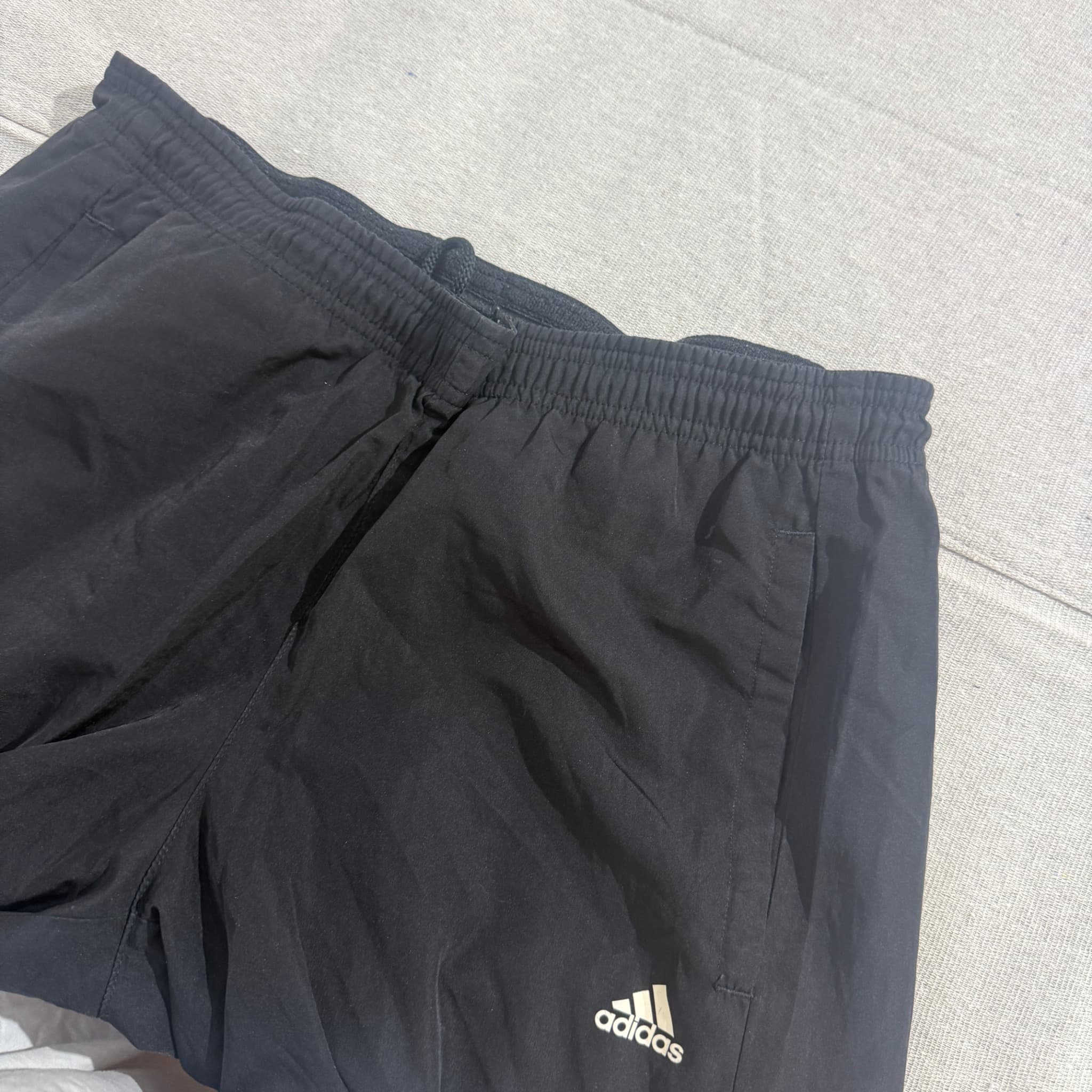 Adidas Men's Black Three-Stripe Track Pants Size S — photo 4 of 7