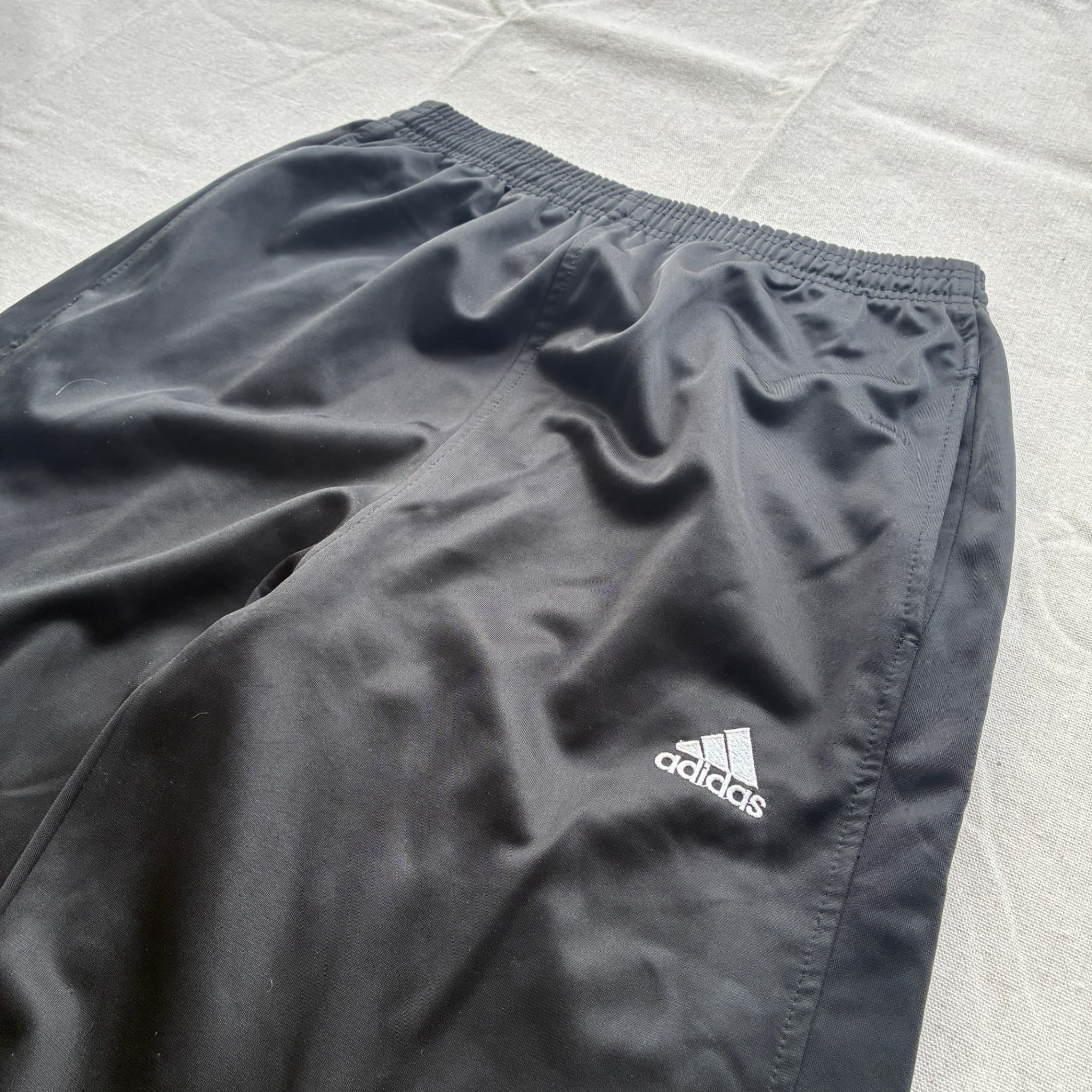 Adidas Men's Black Track Pants With Side Stripes — photo 3 of 10