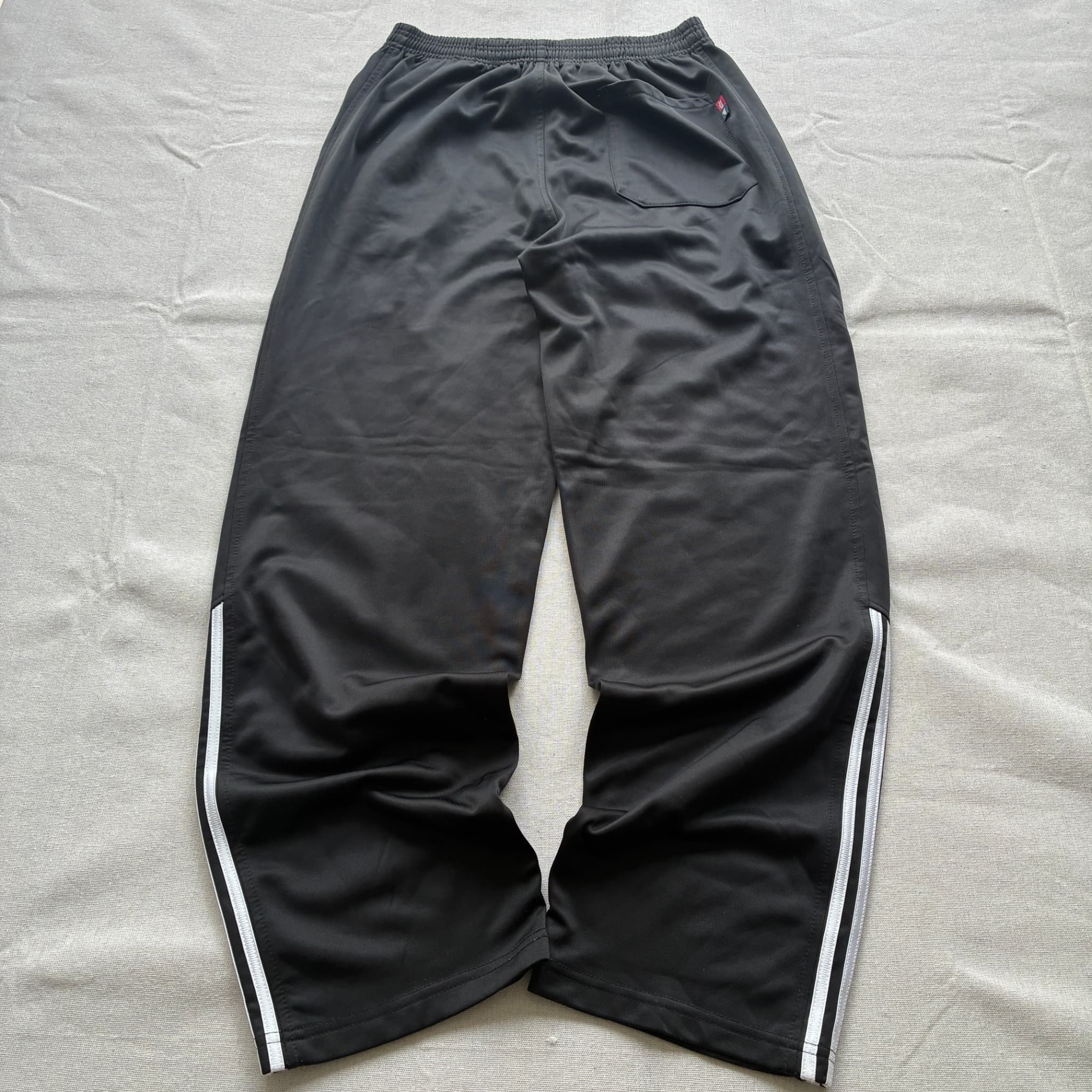 Adidas Men's Black Track Pants With Side Stripes — photo 4 of 10
