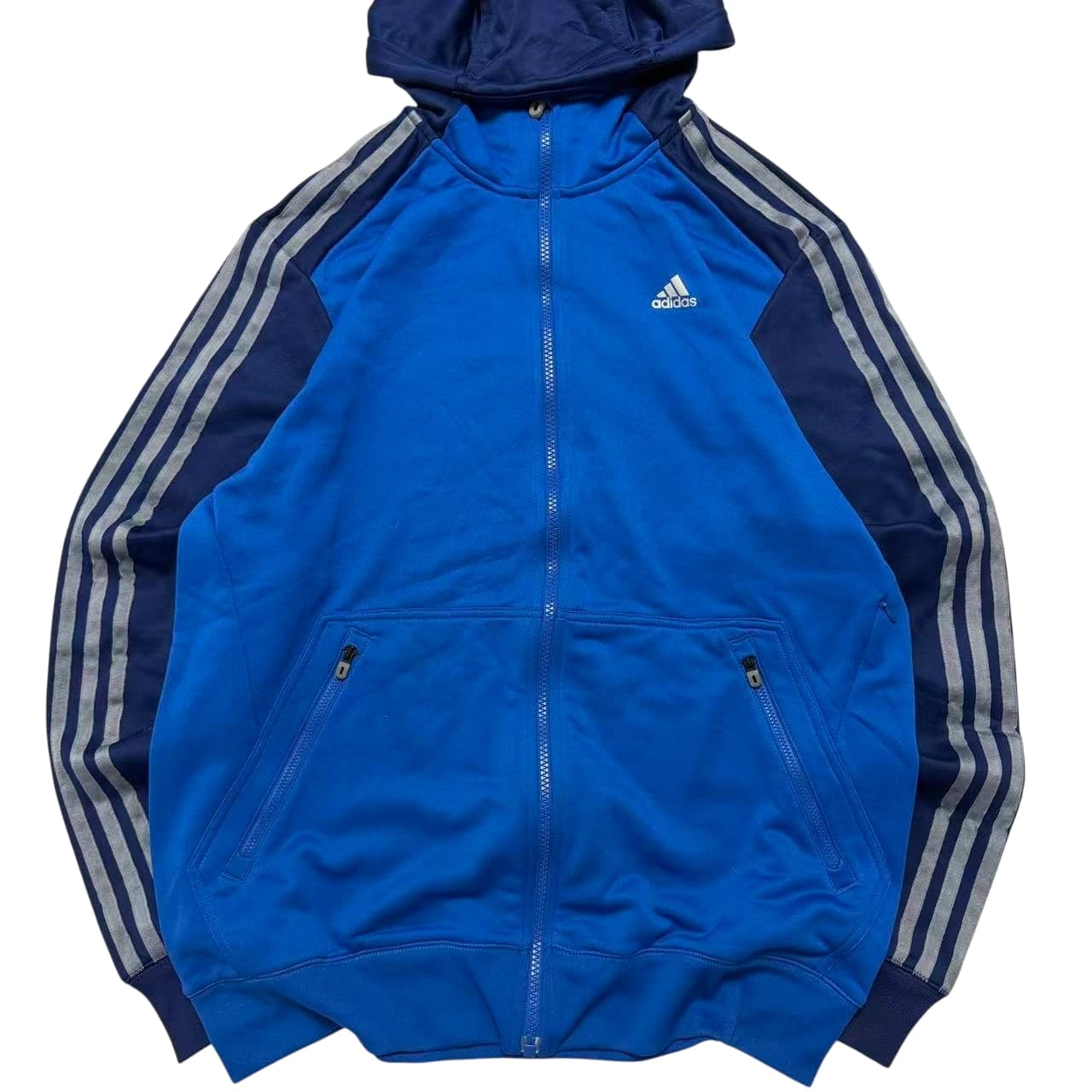 Adidas Men's Blue & Navy Full-Zip Track Hoodie — photo 1 of 8