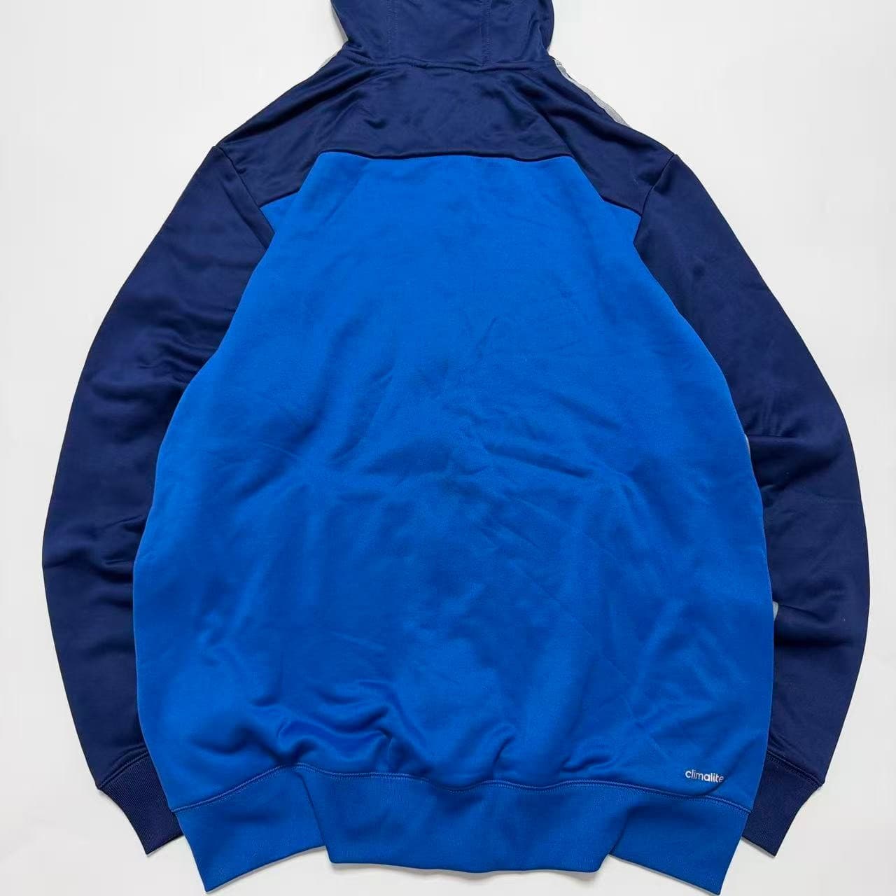 Adidas Men's Blue & Navy Full-Zip Track Hoodie — photo 2 of 8