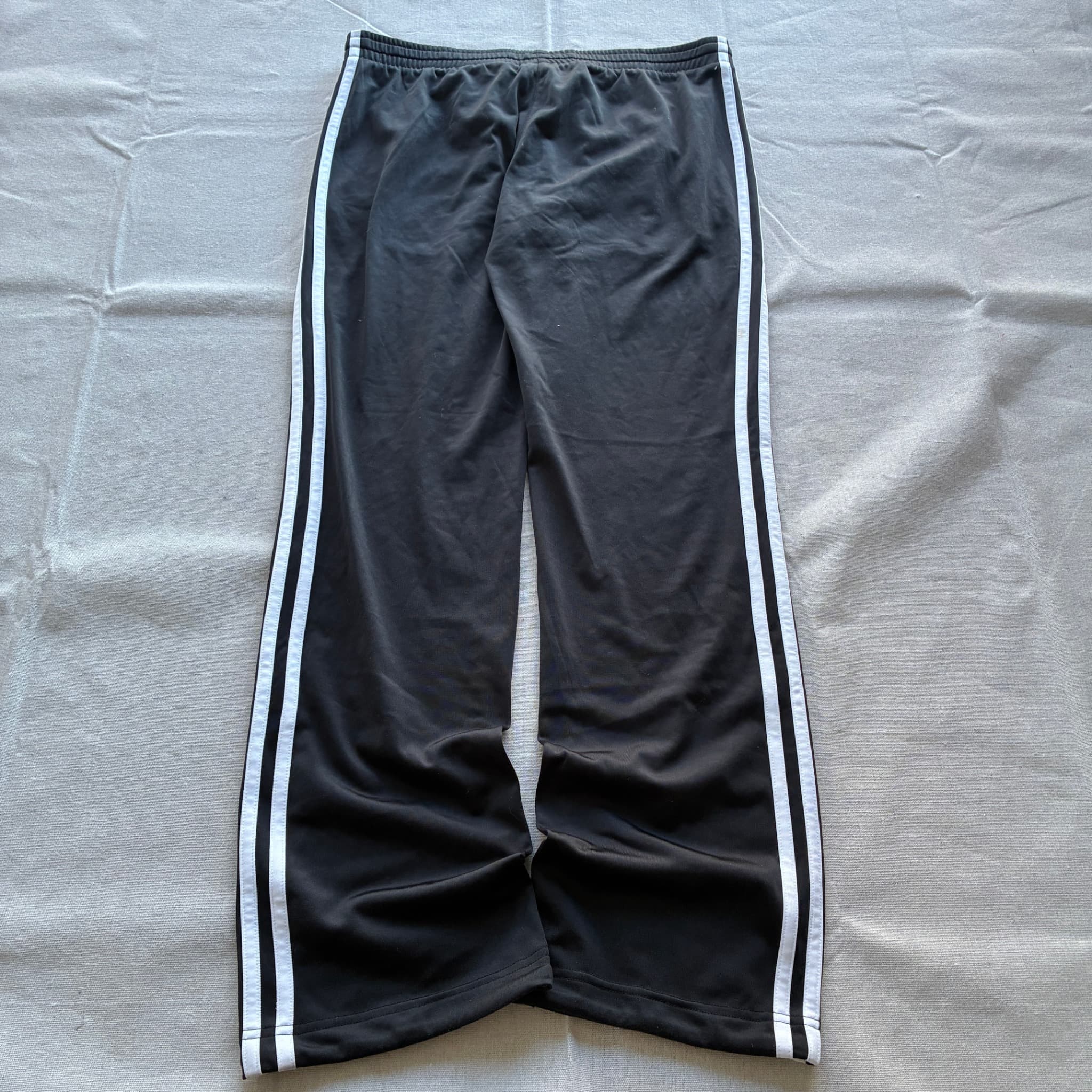 Adidas Men's Classic 3-Stripe Tricot Track Pants Black White Size L — photo 5 of 6