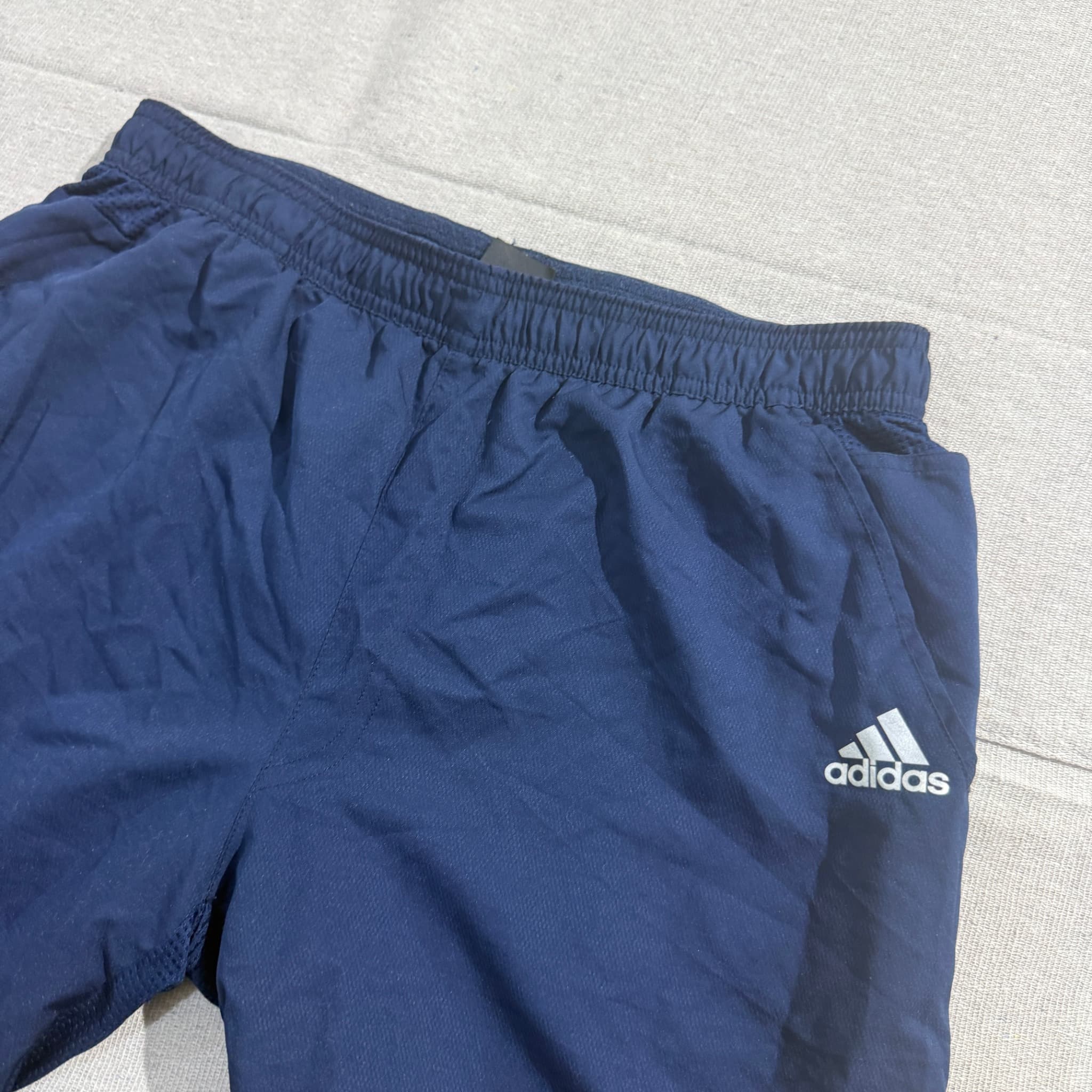 Adidas Men's Navy 3-Stripe Athletic Training Shorts — photo 3 of 6