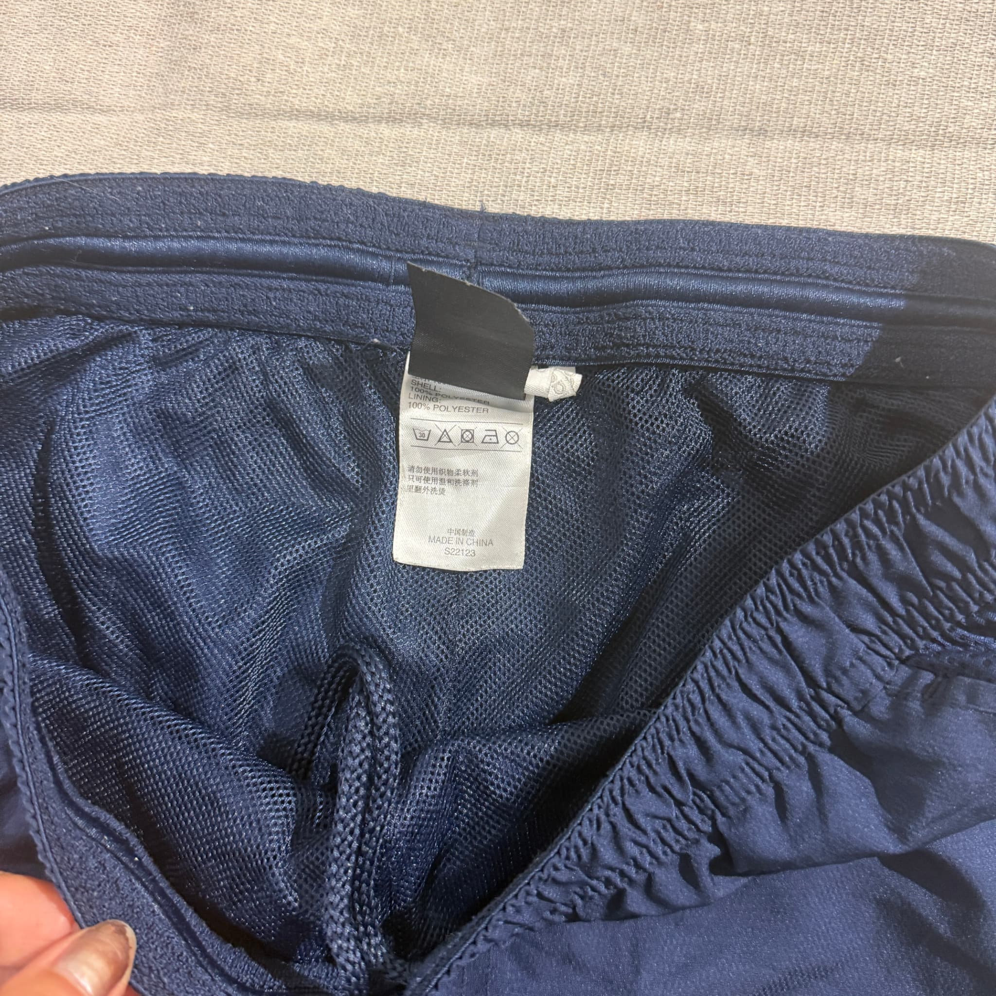 Adidas Men's Navy 3-Stripe Athletic Training Shorts — photo 4 of 6