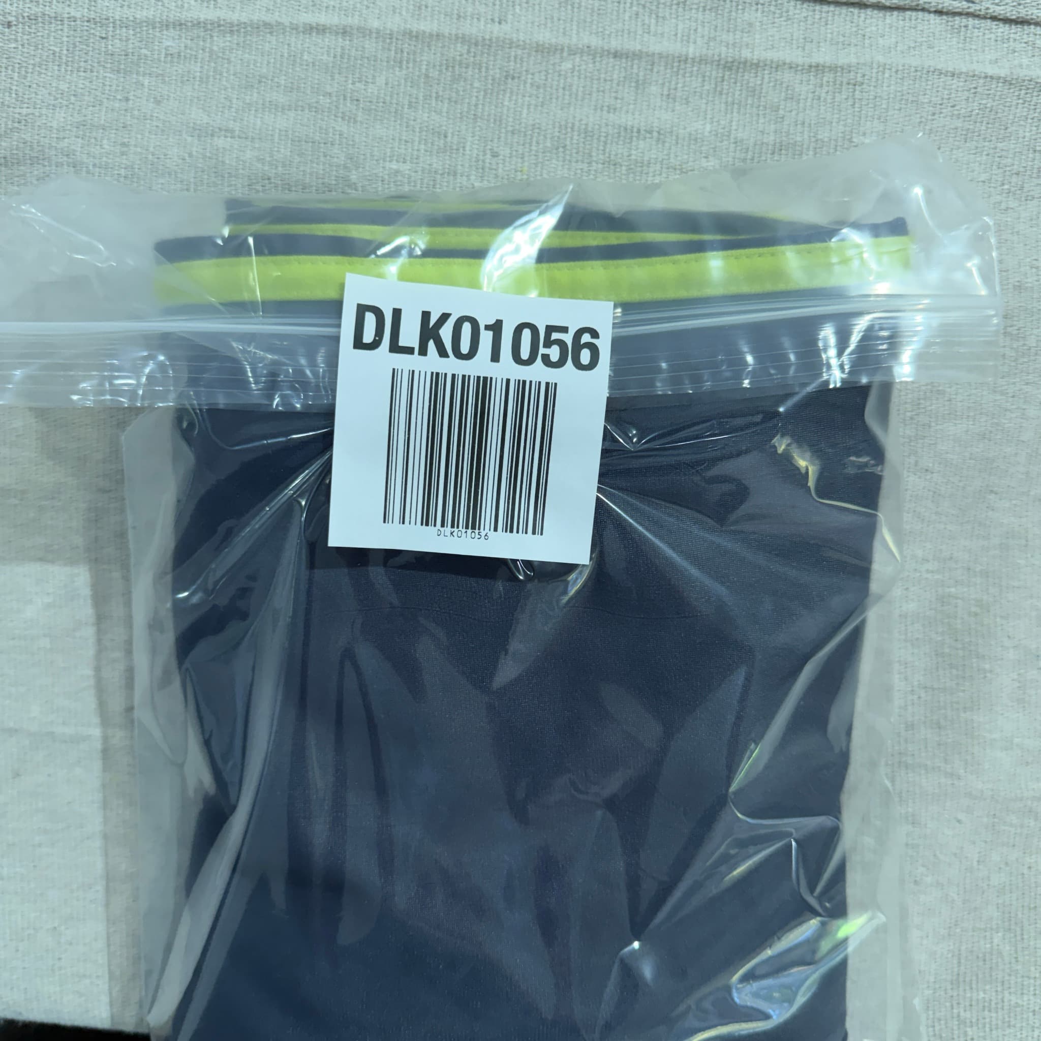 Adidas Men's Navy Blue & Neon Yellow 3-Stripe Track Pants Size L — photo 6 of 6