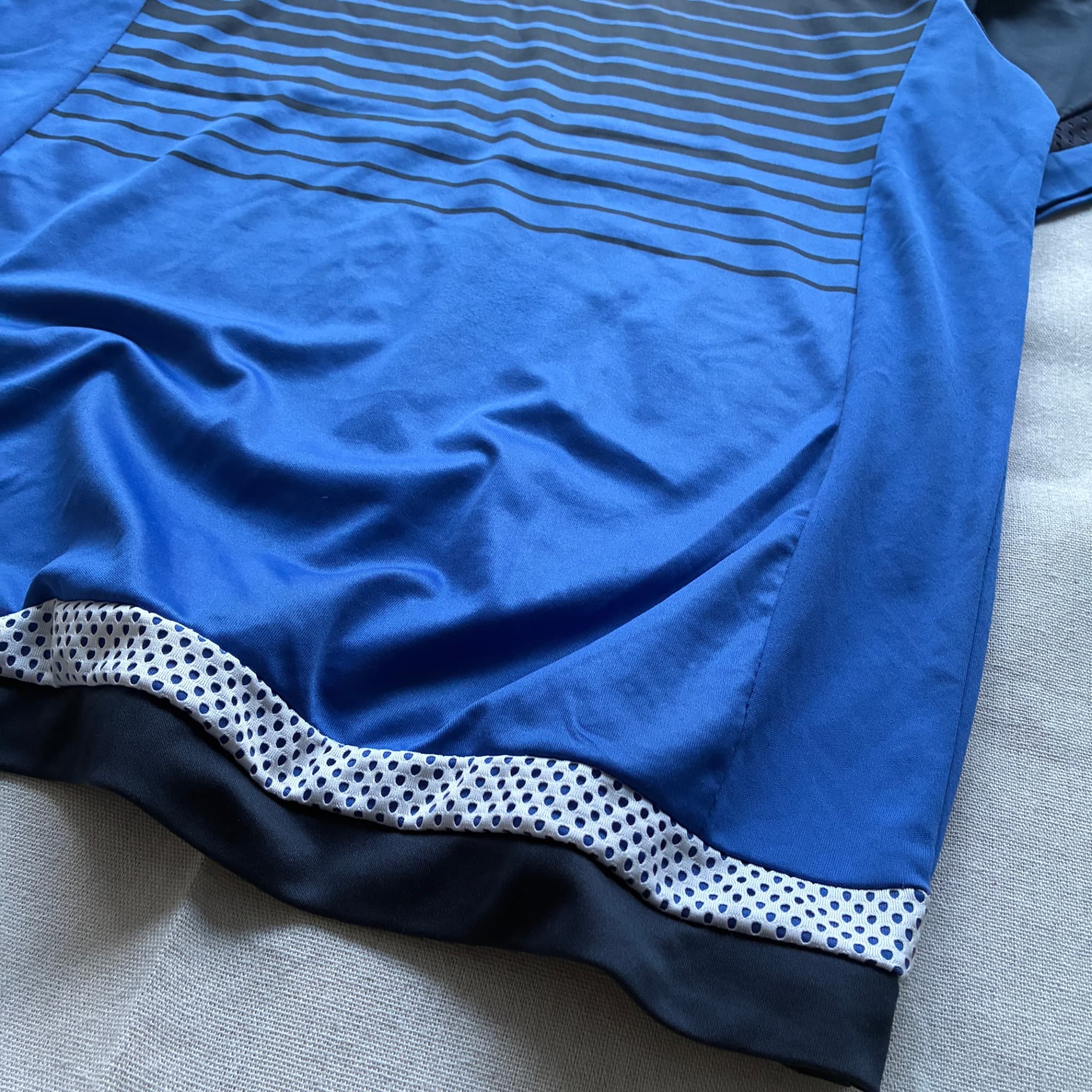Adidas Men's Striped Soccer Training Jersey Blue Number 28 — photo 2 of 8