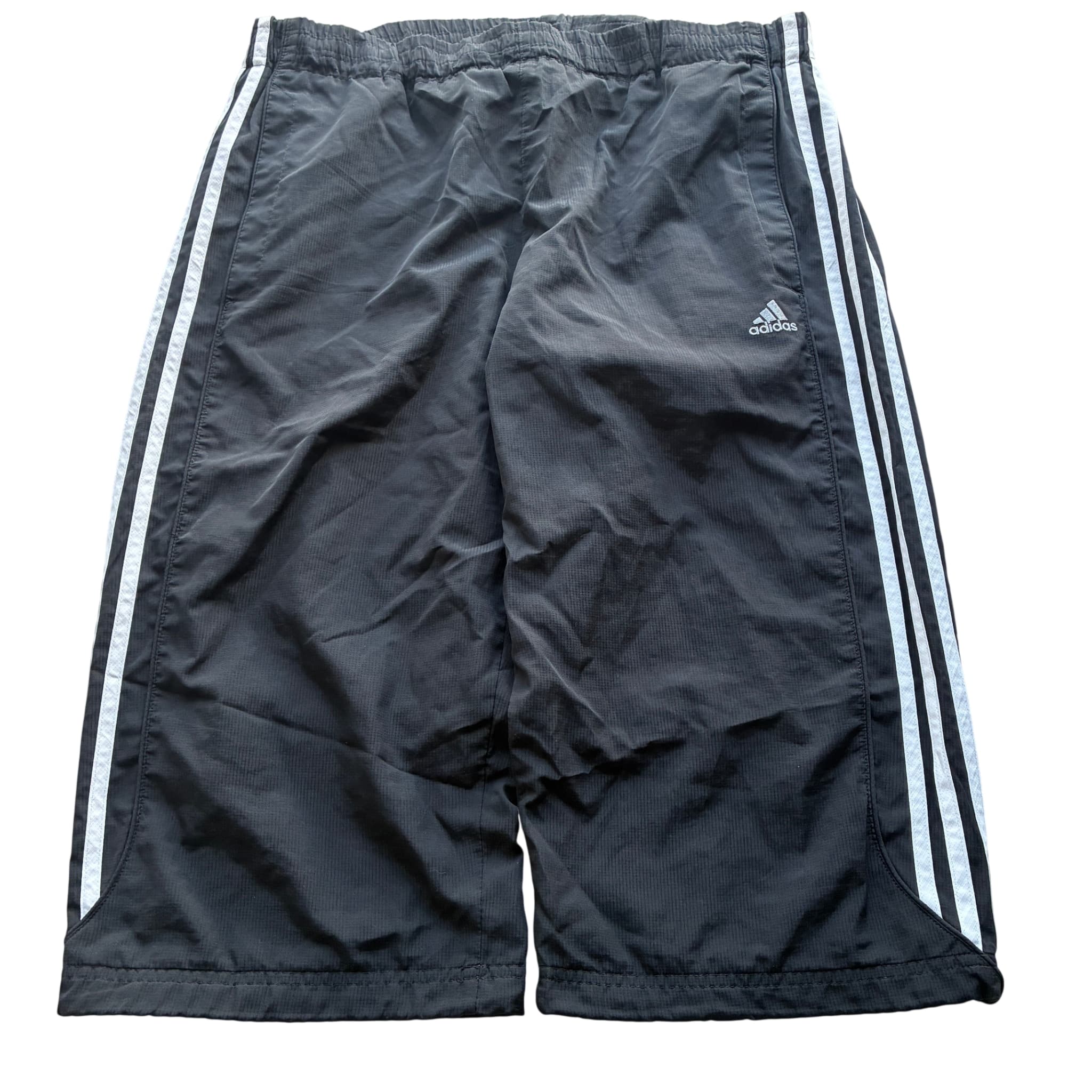 Adidas Men's Three-Stripe Ripstop Athletic Shorts Black XL — photo 1 of 6