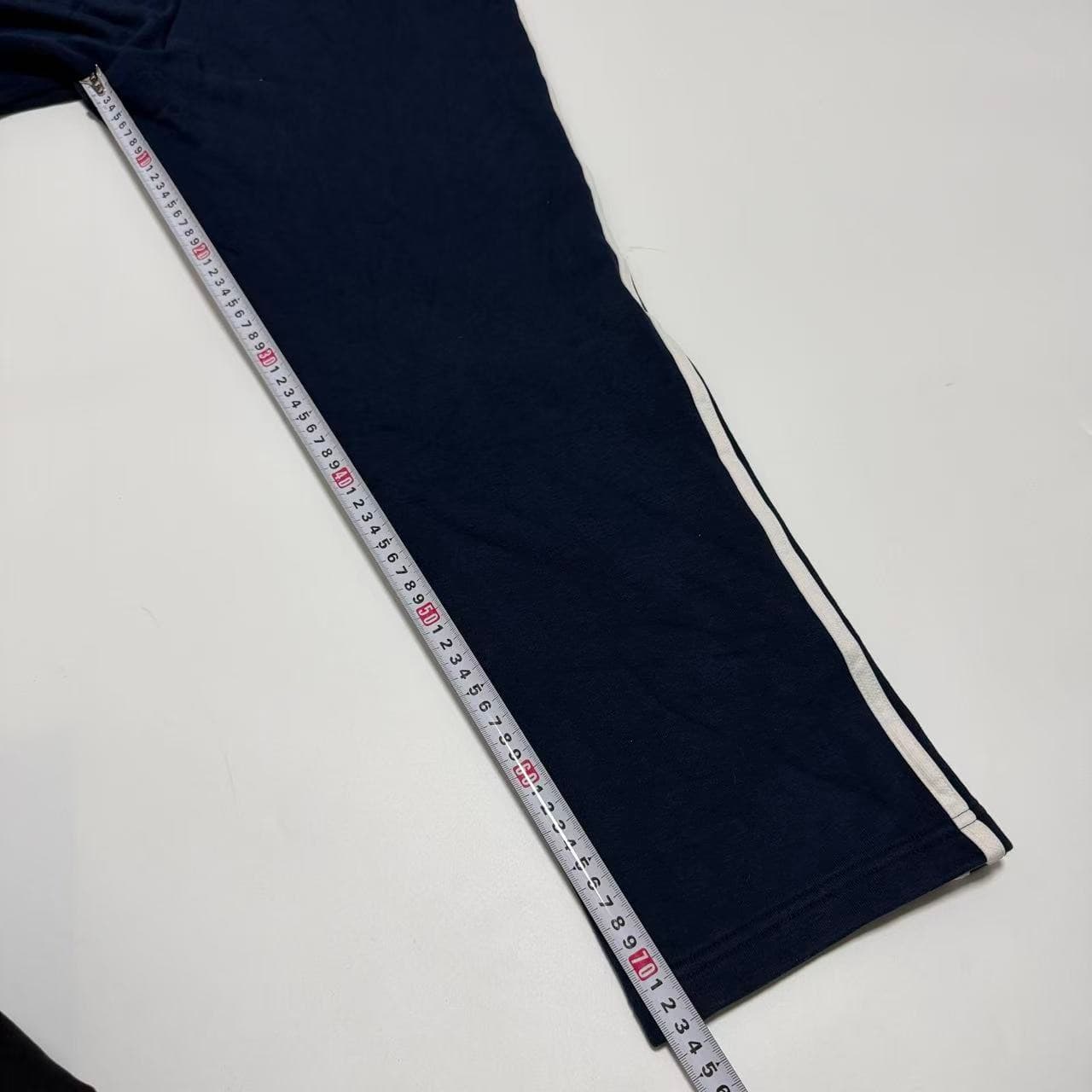 Adidas Navy Blue 3-Stripe Fleece Sweatpants — photo 8 of 9