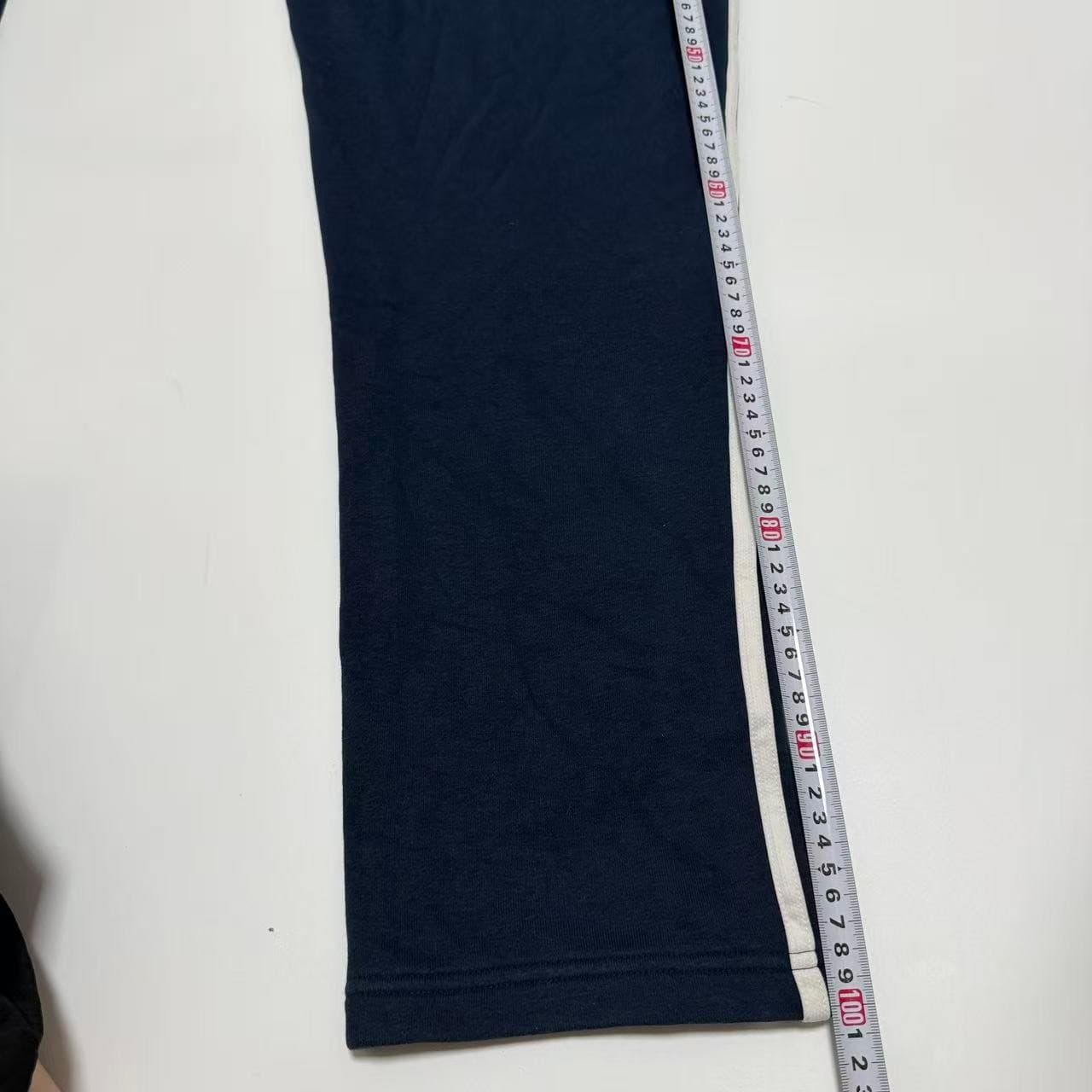 Adidas Navy Blue 3-Stripe Fleece Sweatpants — photo 9 of 9