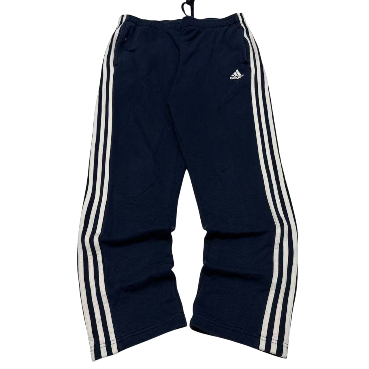 Adidas Navy Blue 3-Stripe Fleece Sweatpants — photo 1 of 9