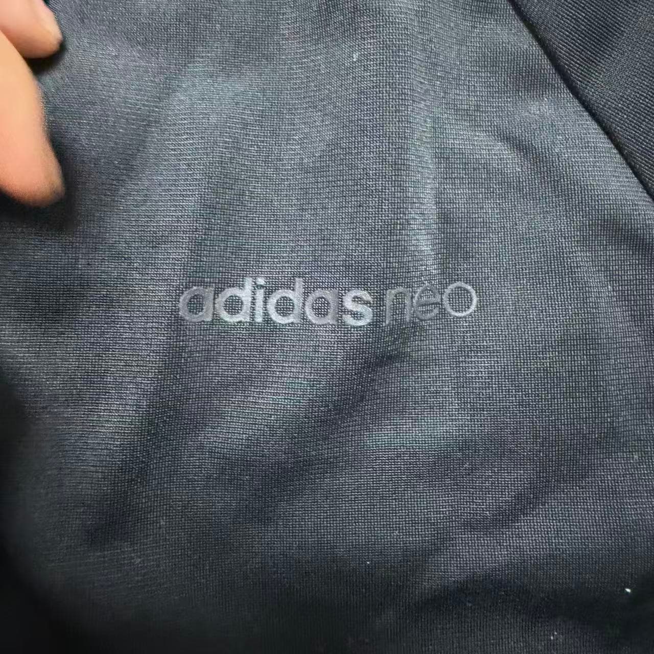 adidas neo Neo Black White Three-Stripe Track Jacket — photo 4 of 7