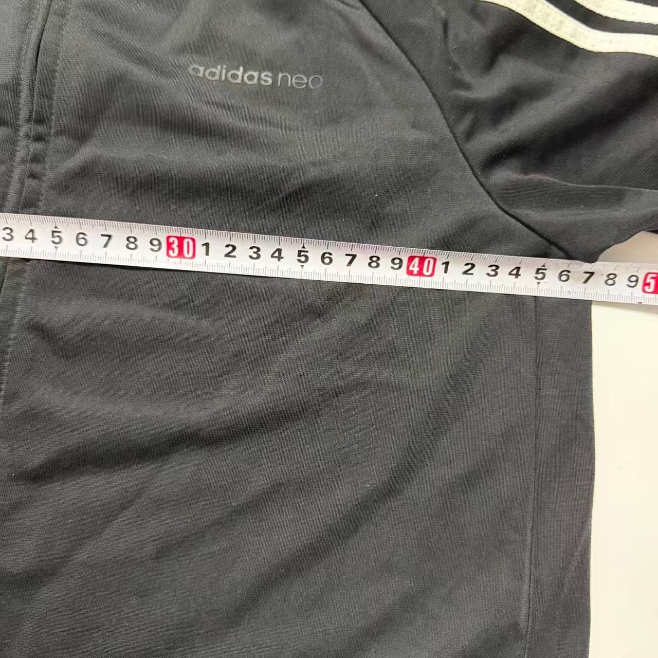 adidas neo Neo Black White Three-Stripe Track Jacket — photo 5 of 7