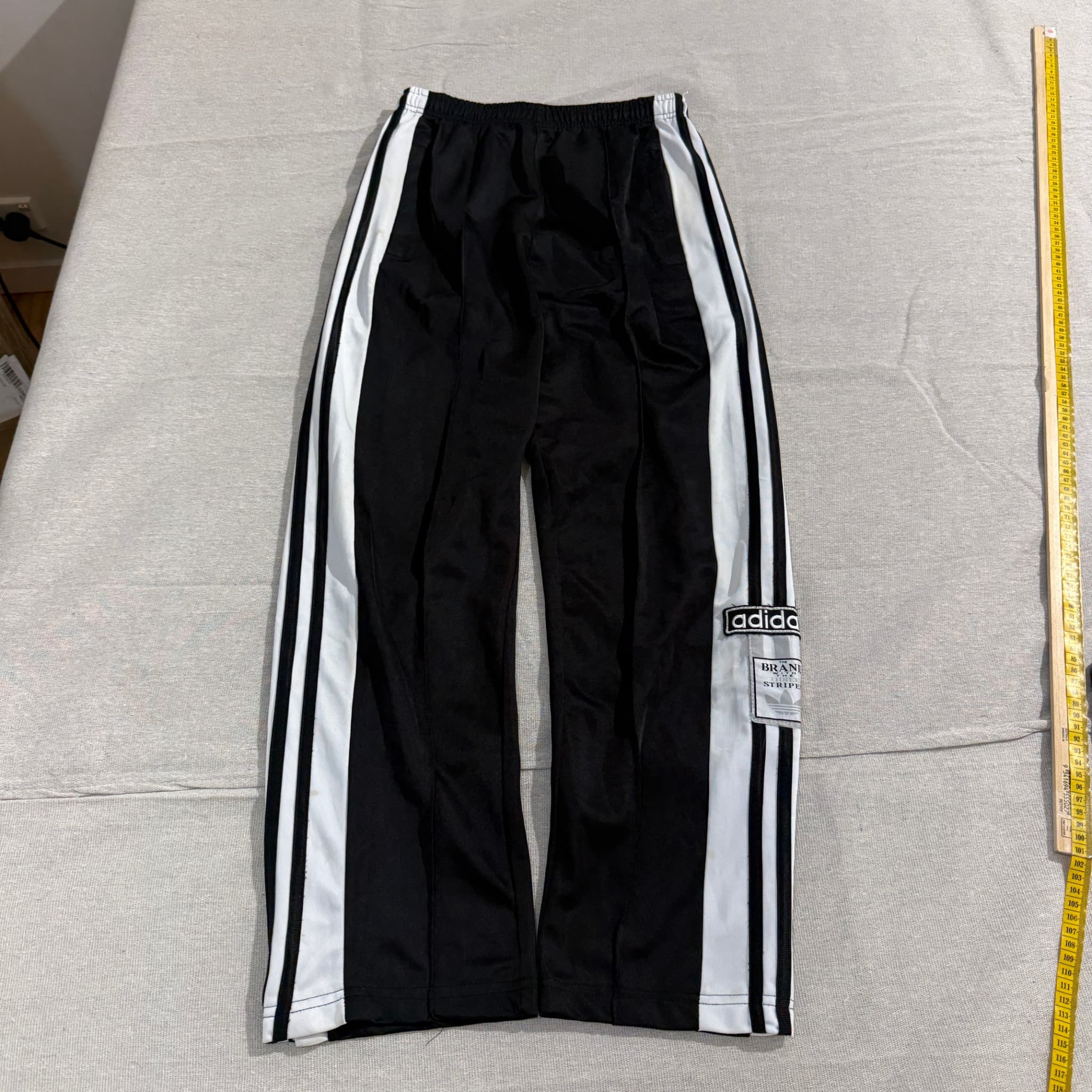 Adidas Originals 3 Stripes Snap Track Pants Black — photo 1 of 8