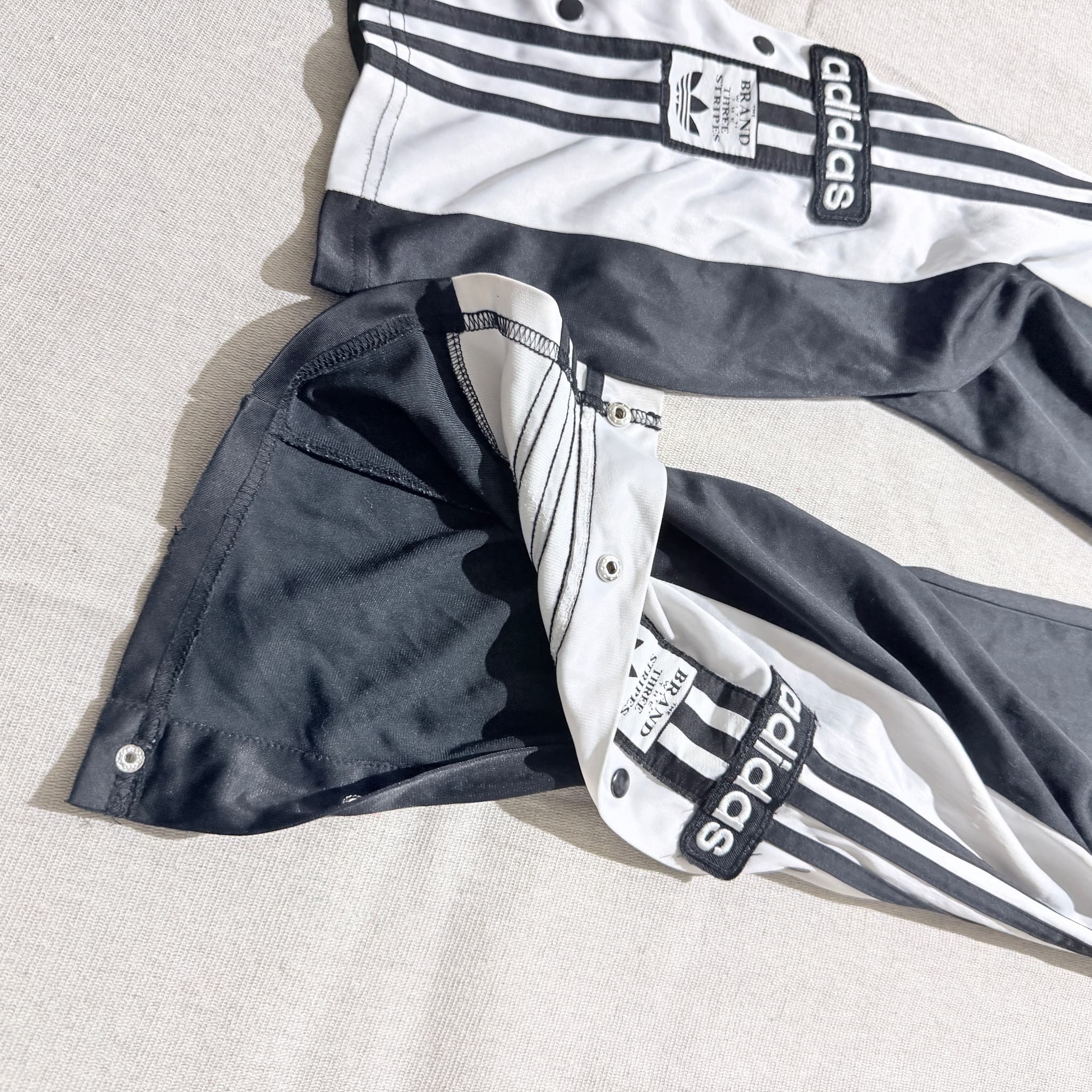 Adidas Originals Adibreak Track Pants Black White Popper Side Size M — photo 3 of 7
