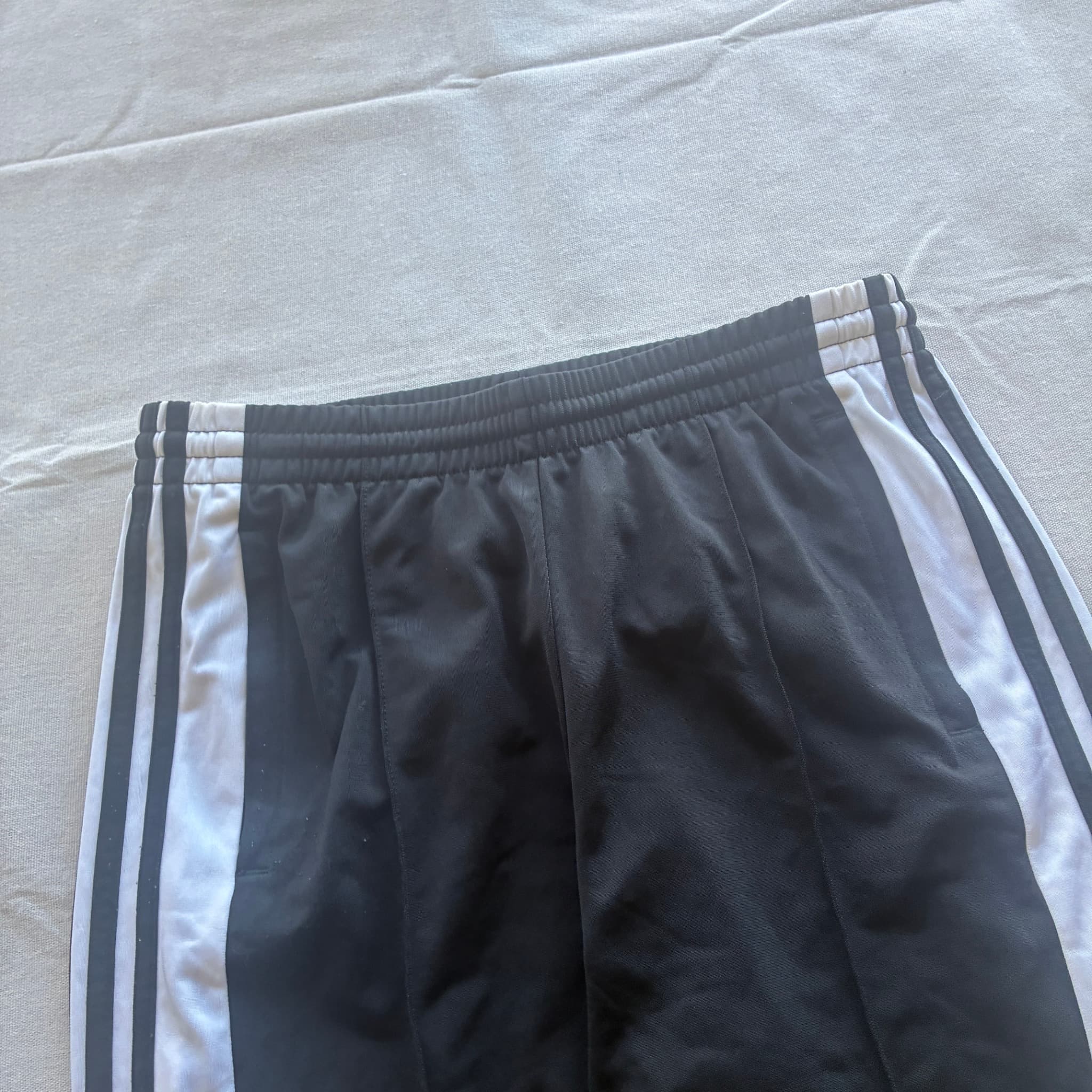 Adidas Originals Black White Snap Track Pants 2000s — photo 3 of 6