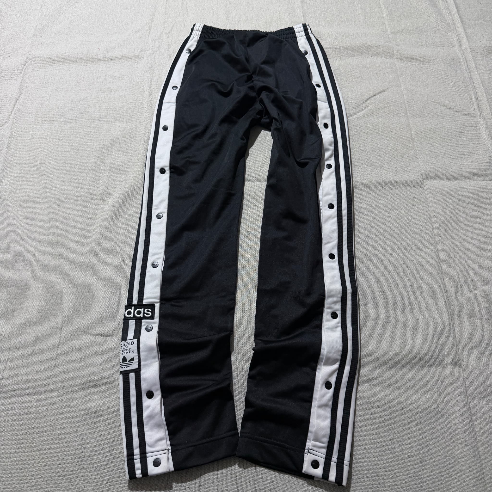 Adidas Originals Snap Track Pants Black White Unisex Size S — photo 5 of 7